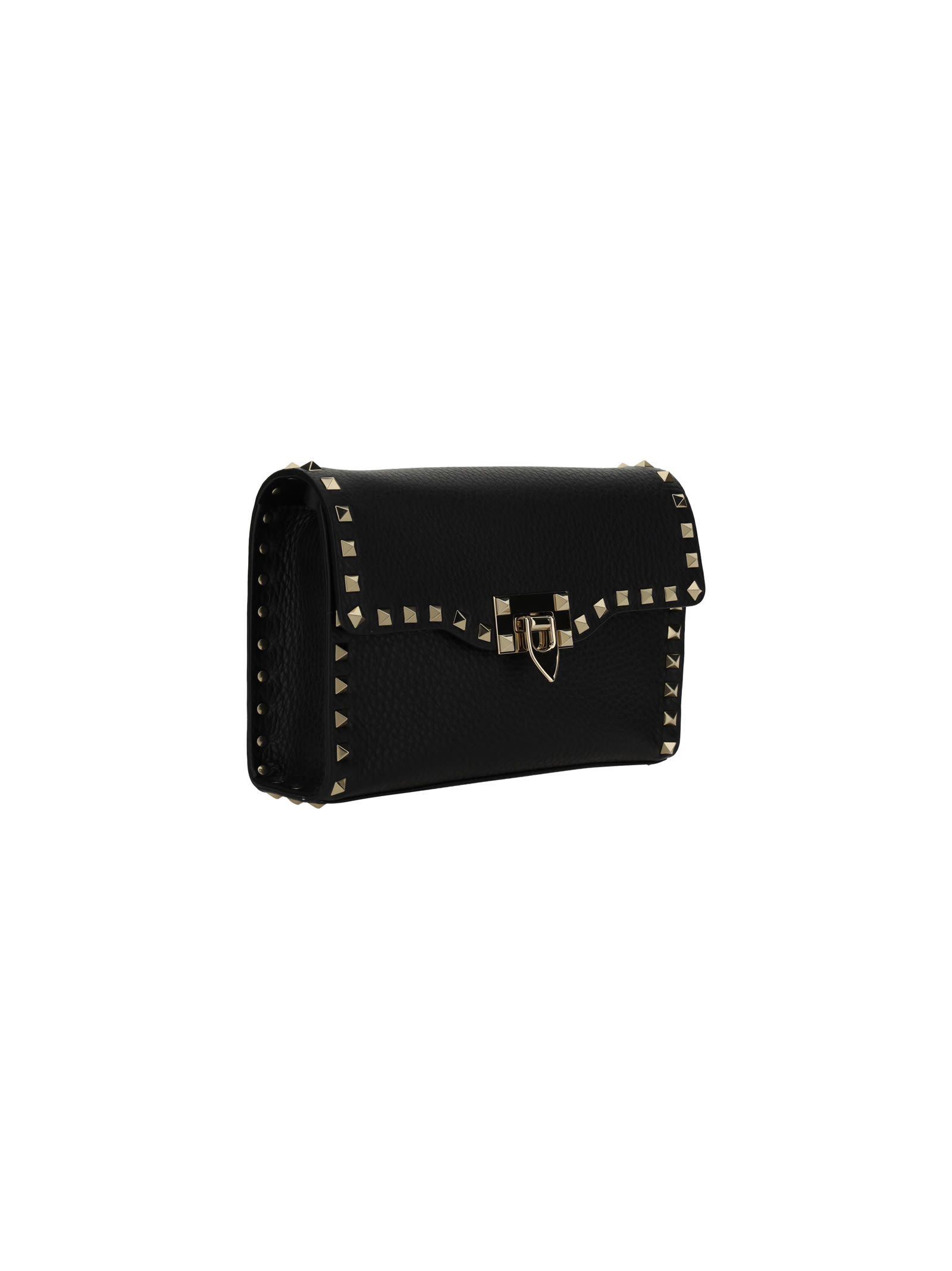 Valentino Rockstud Small Shoulder Bag In Black