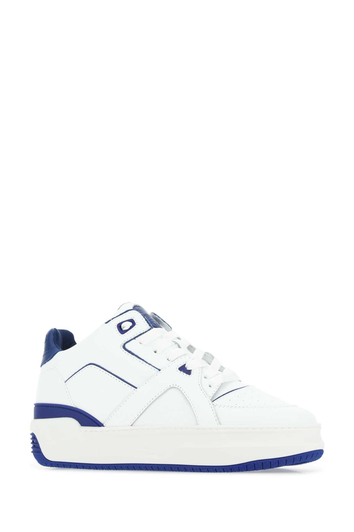 Just Don Two-tone Leather Courtside Lo Jd3 Sneakers In 85