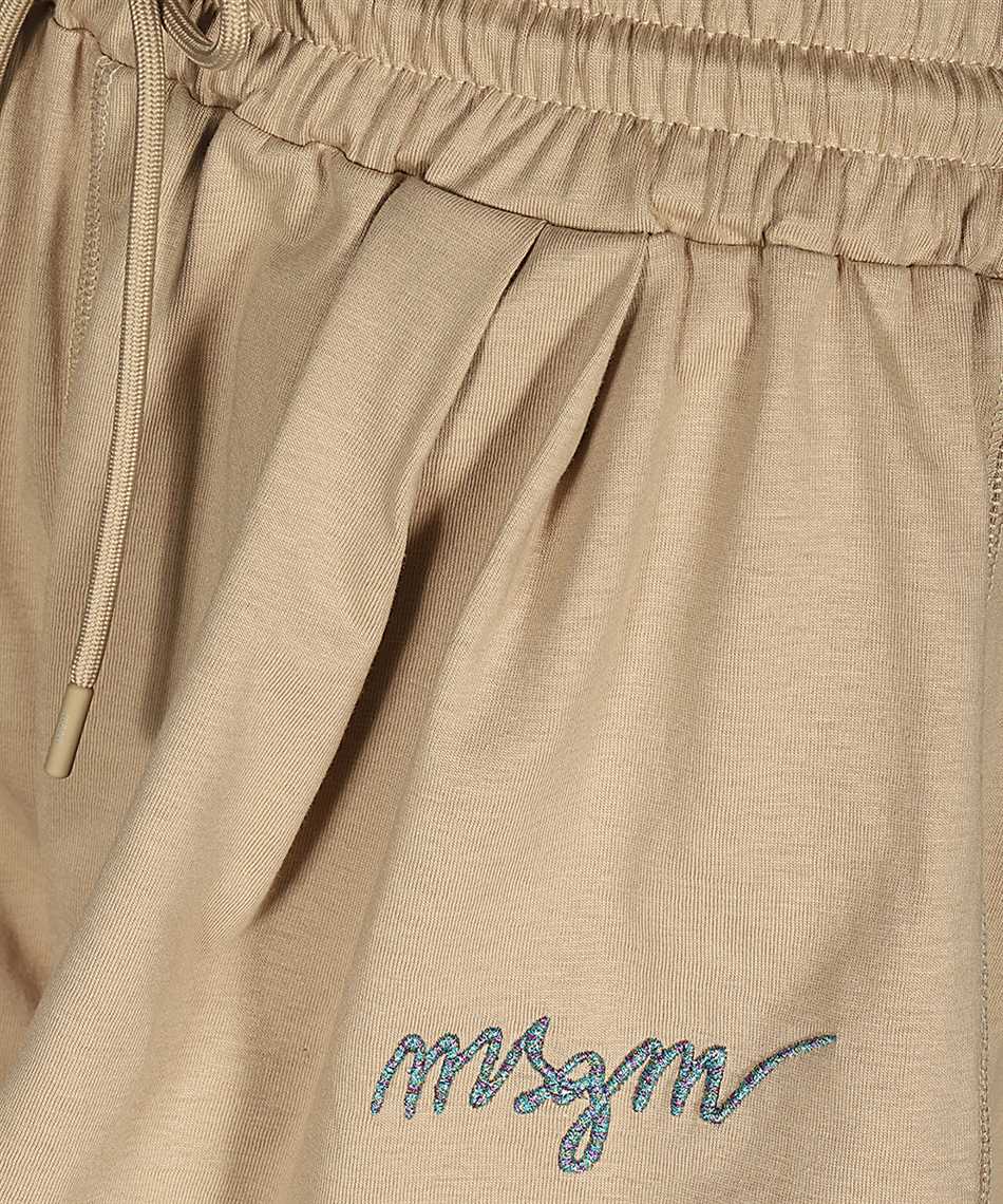 Msgm Cotton Shorts In Neutral