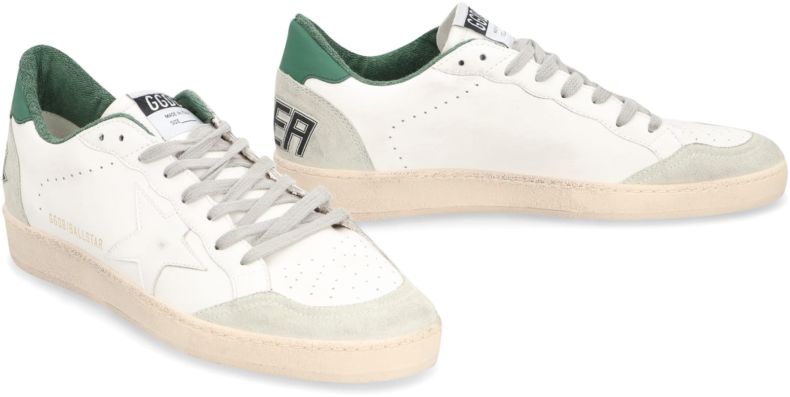 Shop Golden Goose Ball Star Low-top Sneakers In White