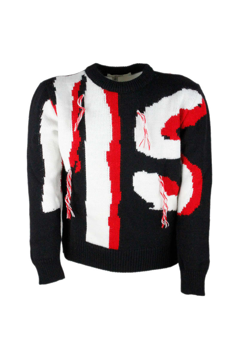 Msgm Sweater In Black