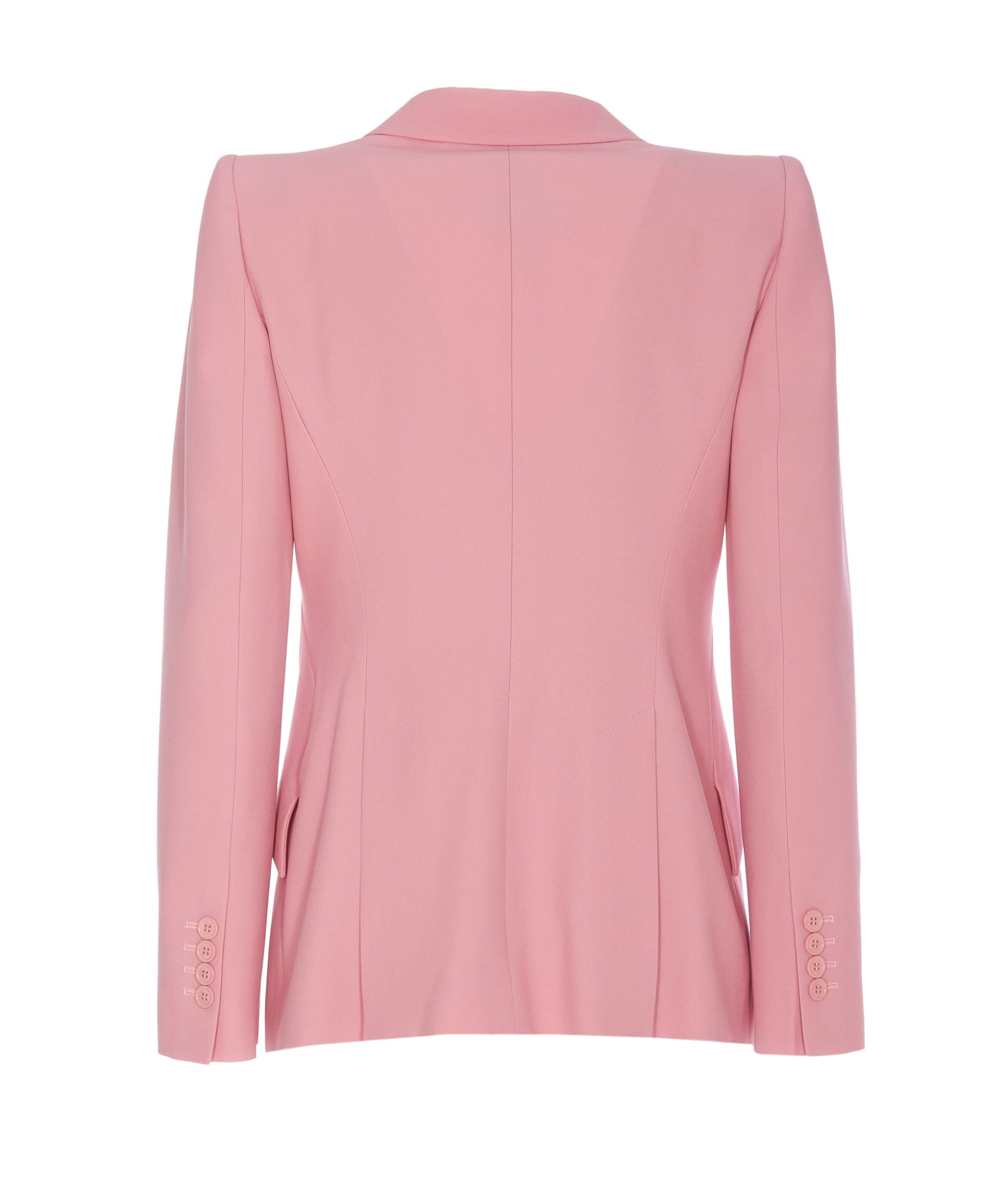 Shop Alexander Mcqueen Peak Shoulder Jacket In Pink