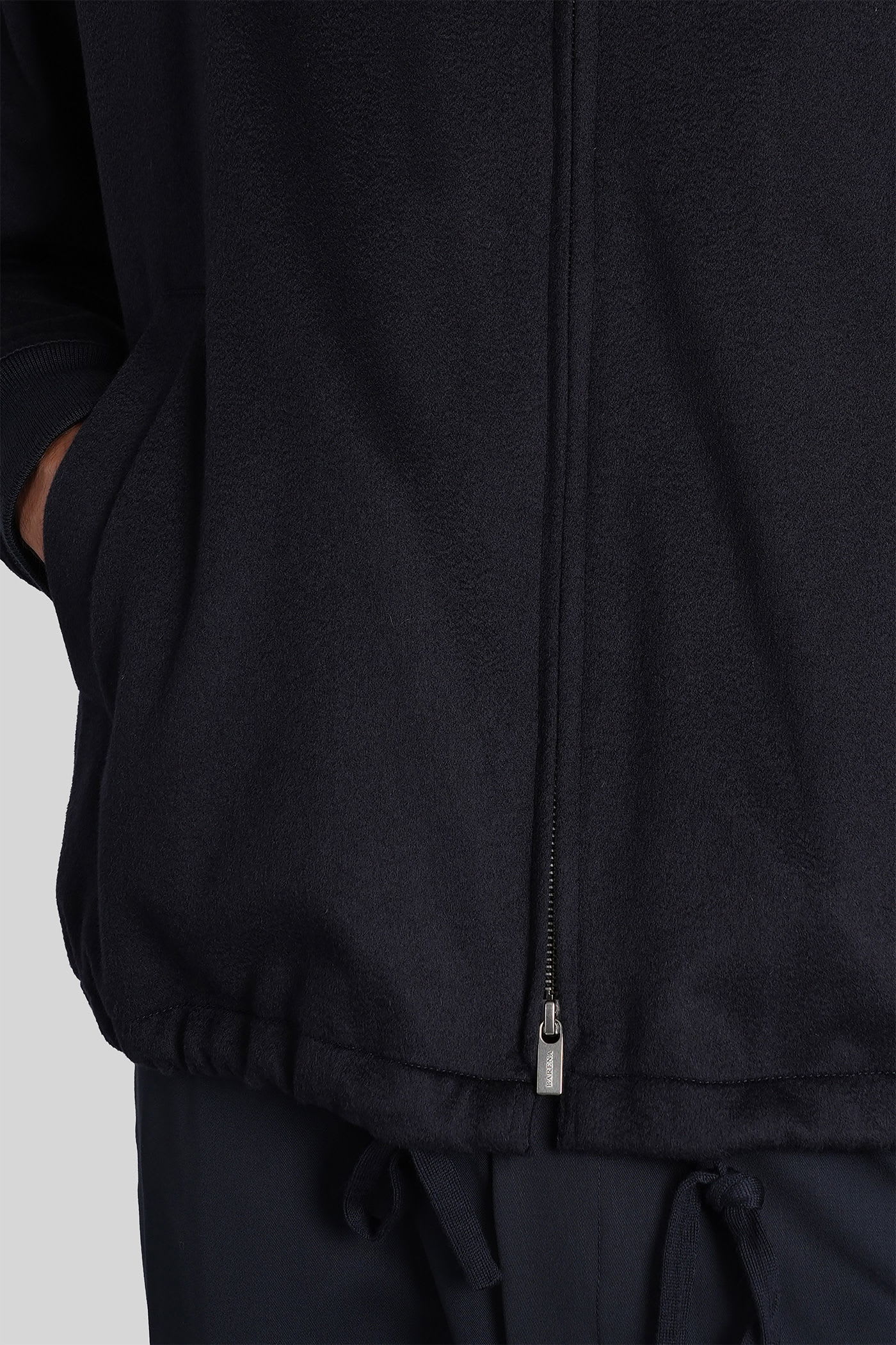 Barena Venezia Giare Bomber Jacket In Blue Wool In Blue
