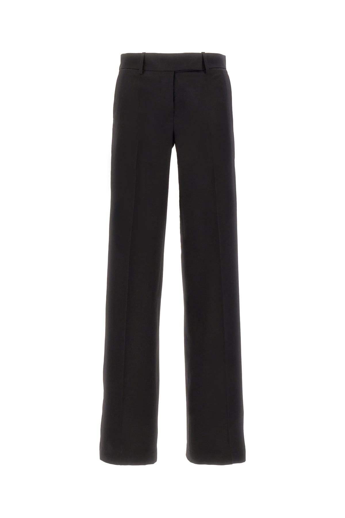 Shop Quira Black Wool Pant In Q0009