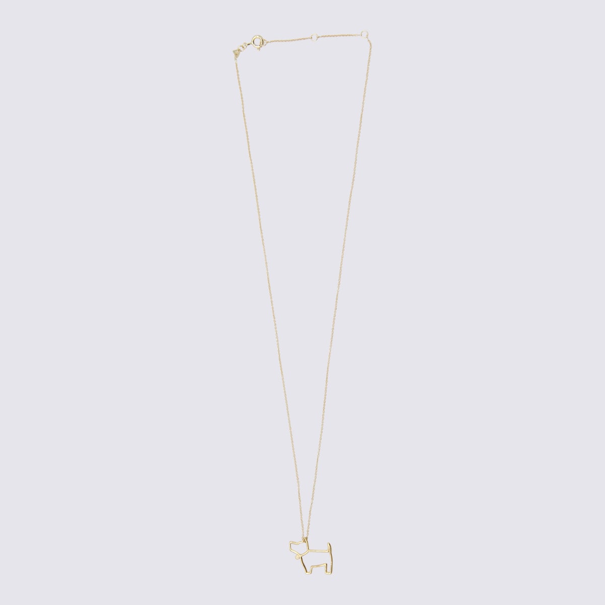 Gold-tone Brass Perrito Necklace