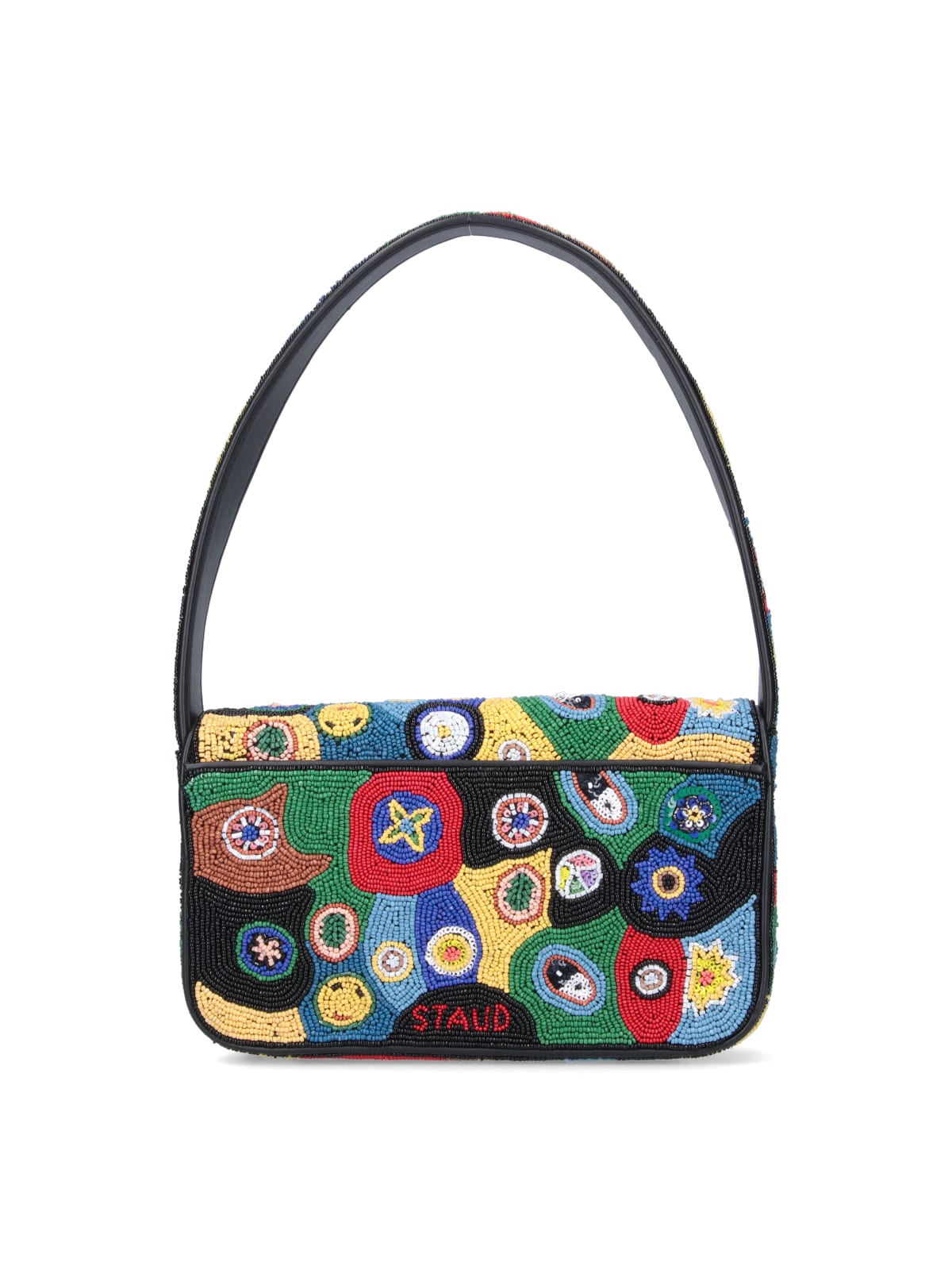 Shop Staud Tommy Shoulder Bag In Multicolor