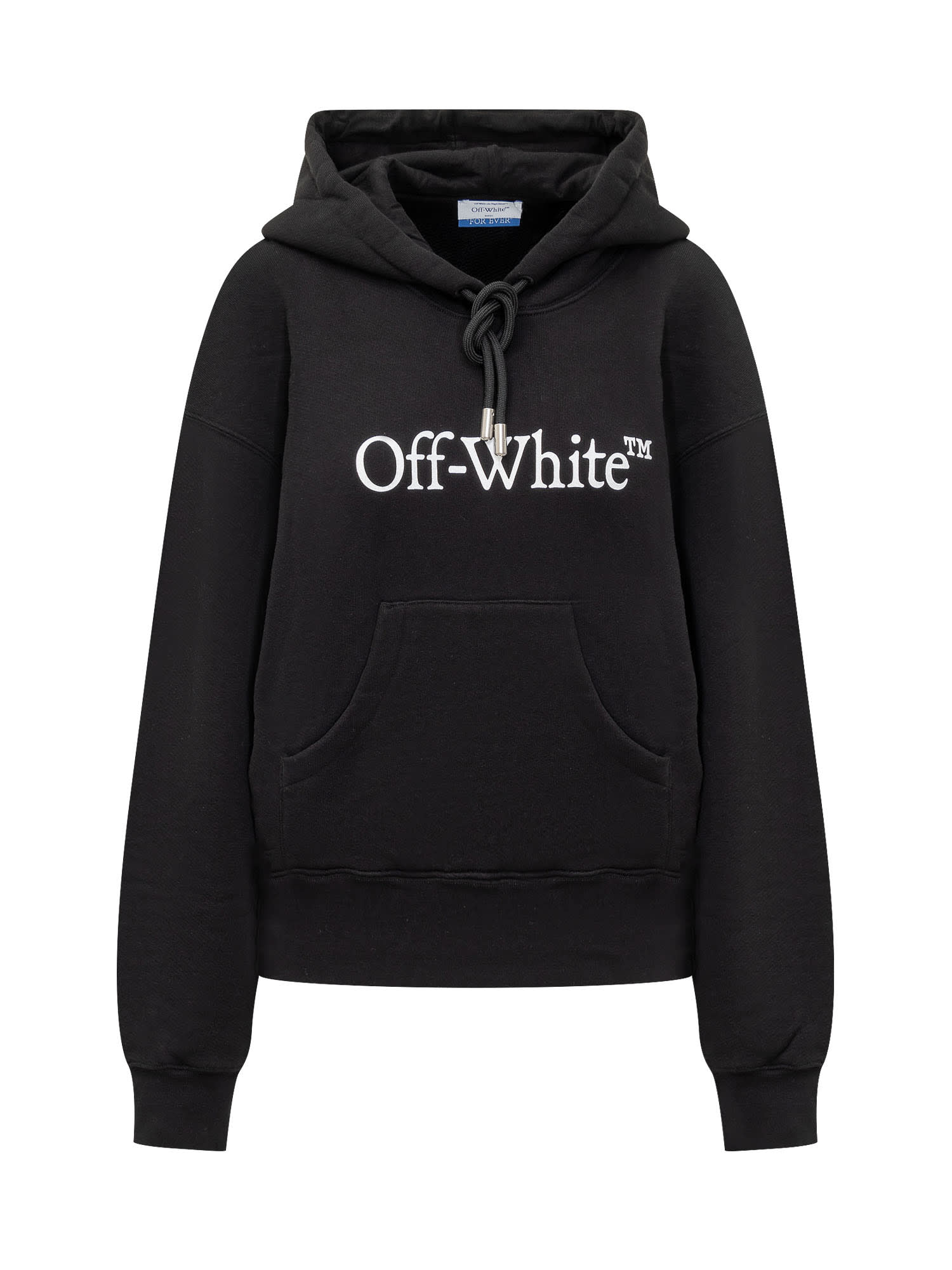 Shop Off-white Big Logo Over Hoodie In Black White