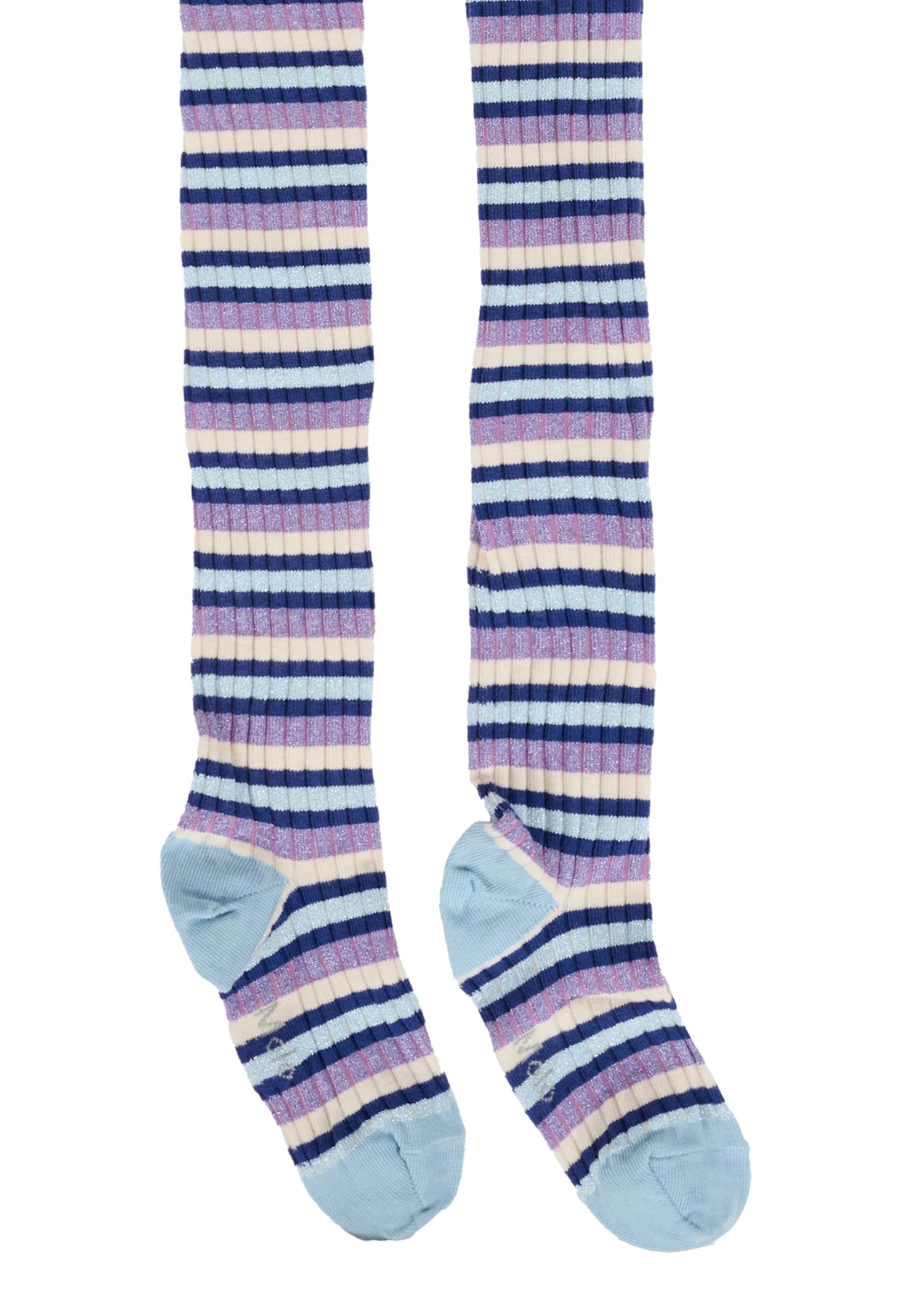 Molo Multicolor Tights For Girl In Purple