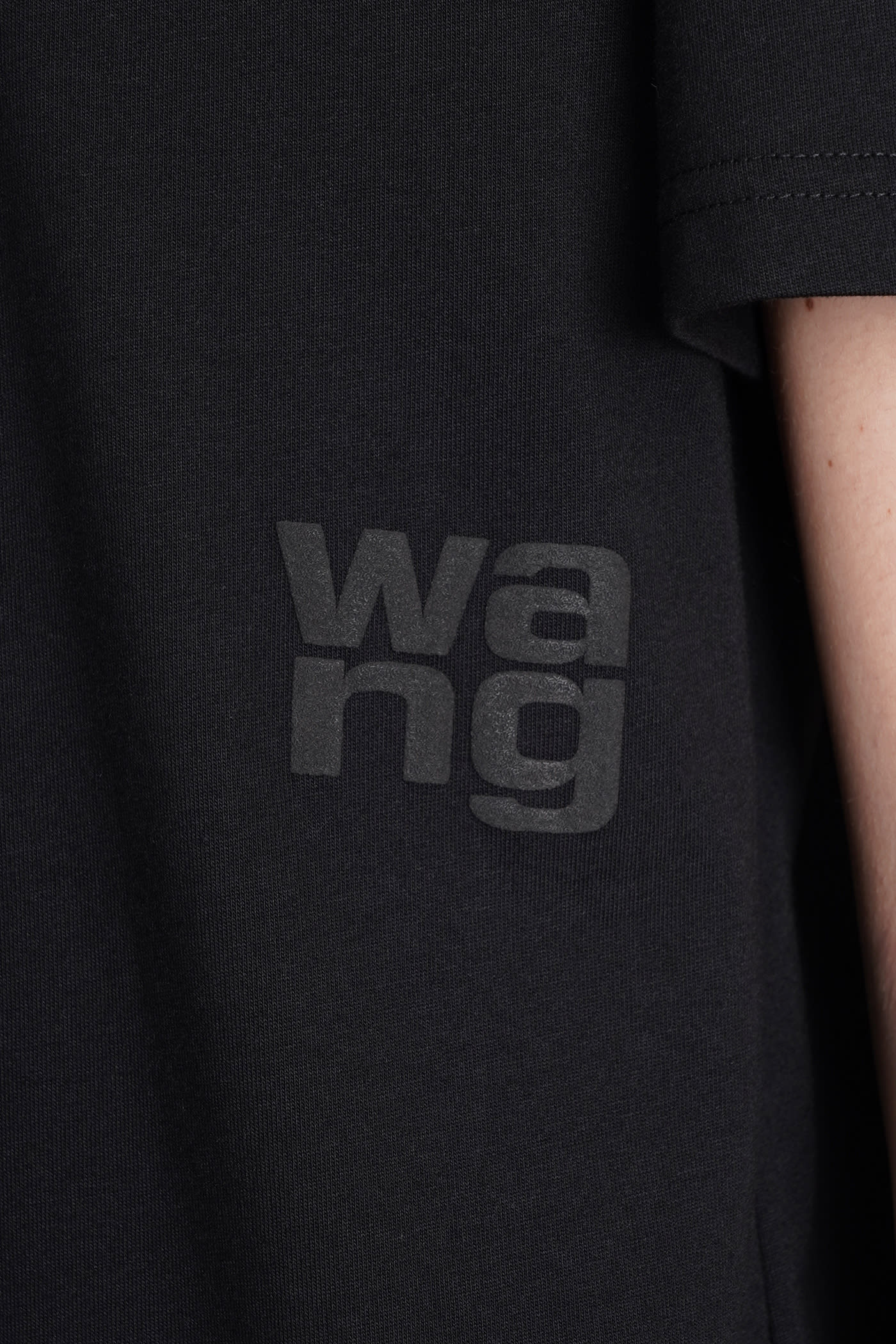 Shop Alexander Wang T-shirt In Black Cotton