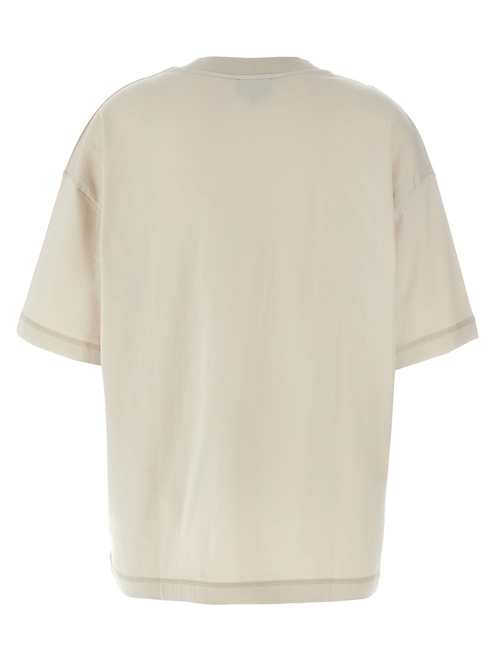 Apc A.p.c. 'oversize Grand Vpc' T Shirt In Beige