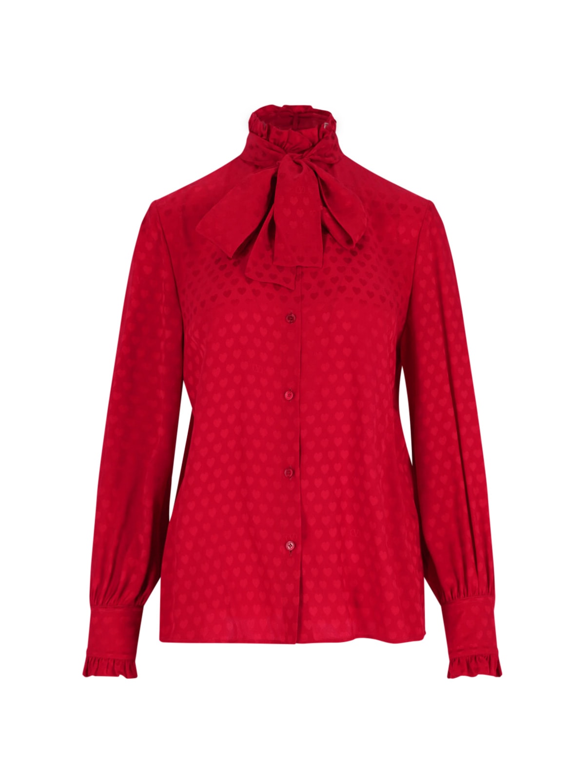 Valentino Schluppenbluse La Cour De Caur Aus Seide In Red