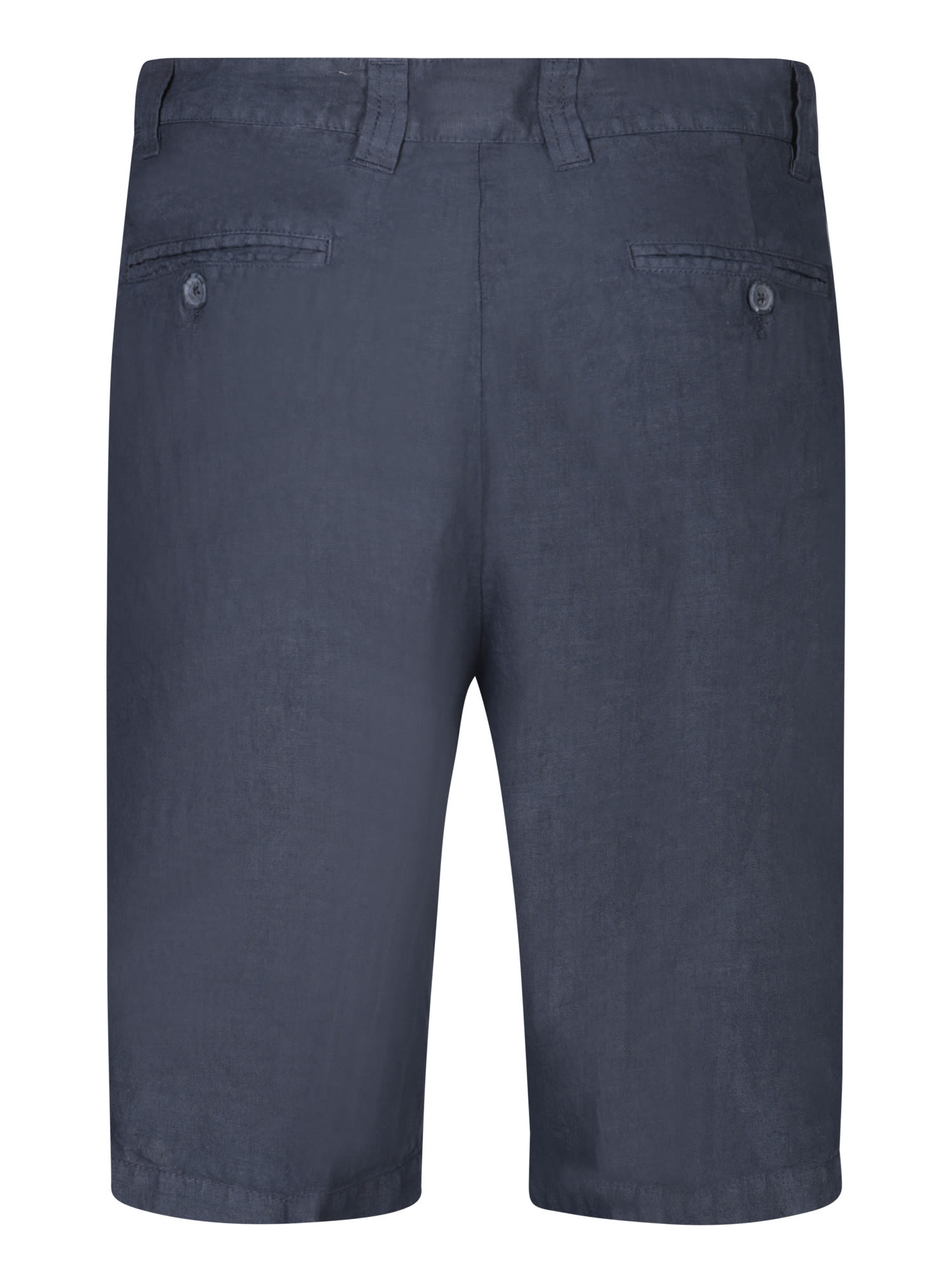 Shop 120% Lino Blue Linen Bermuda Shorts