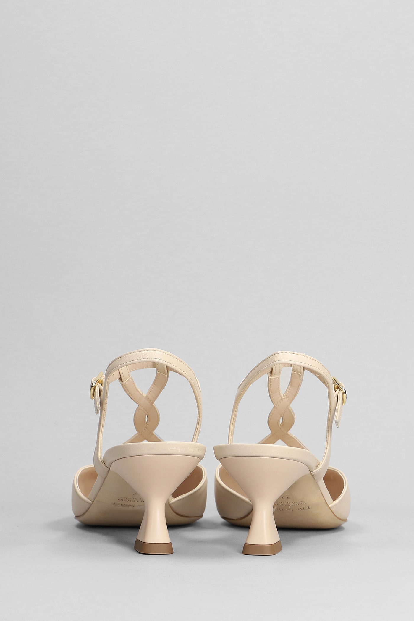 Shop The Seller Pumps In Beige Leather