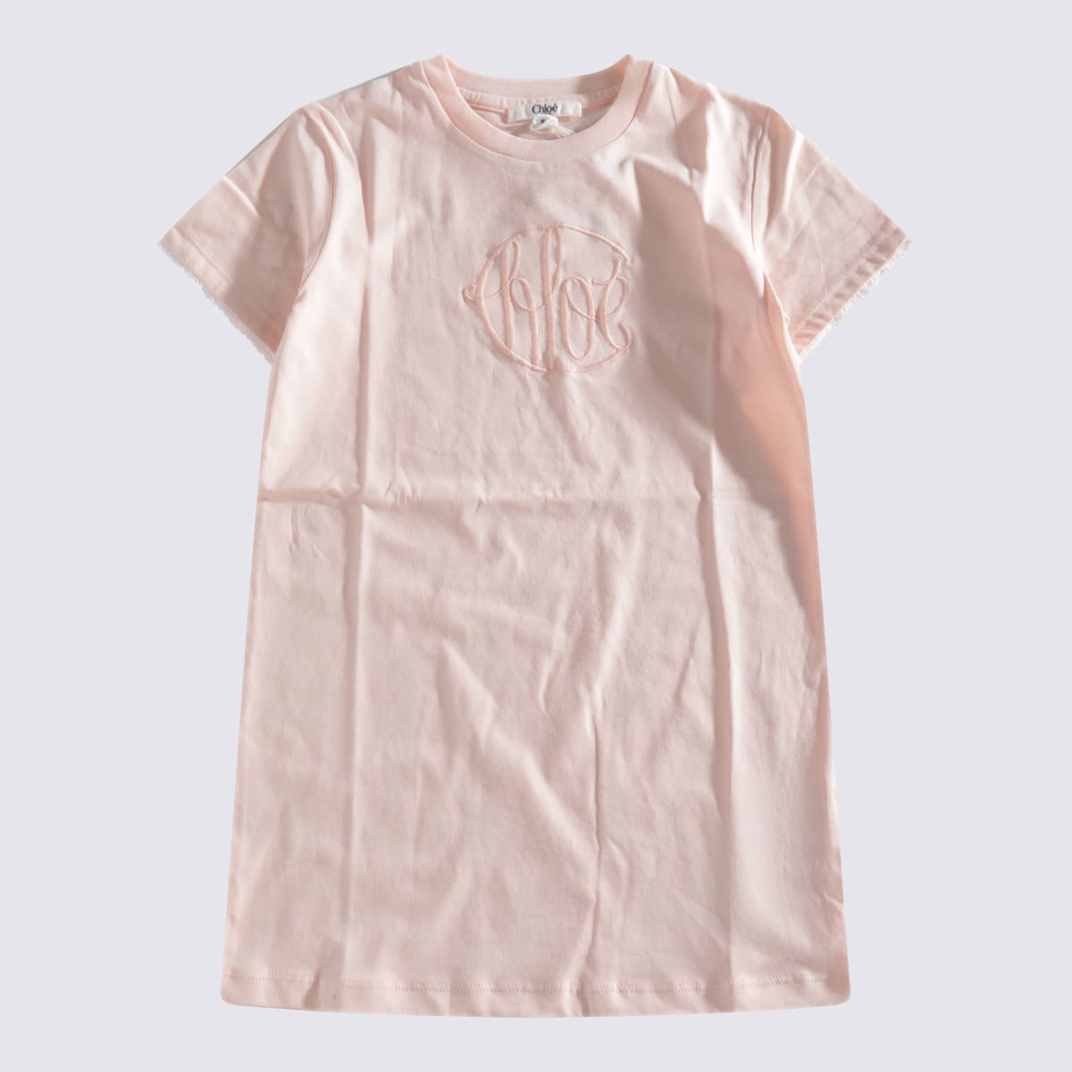 Chloé Pink Cotton T-shirt In Rosa Petalo