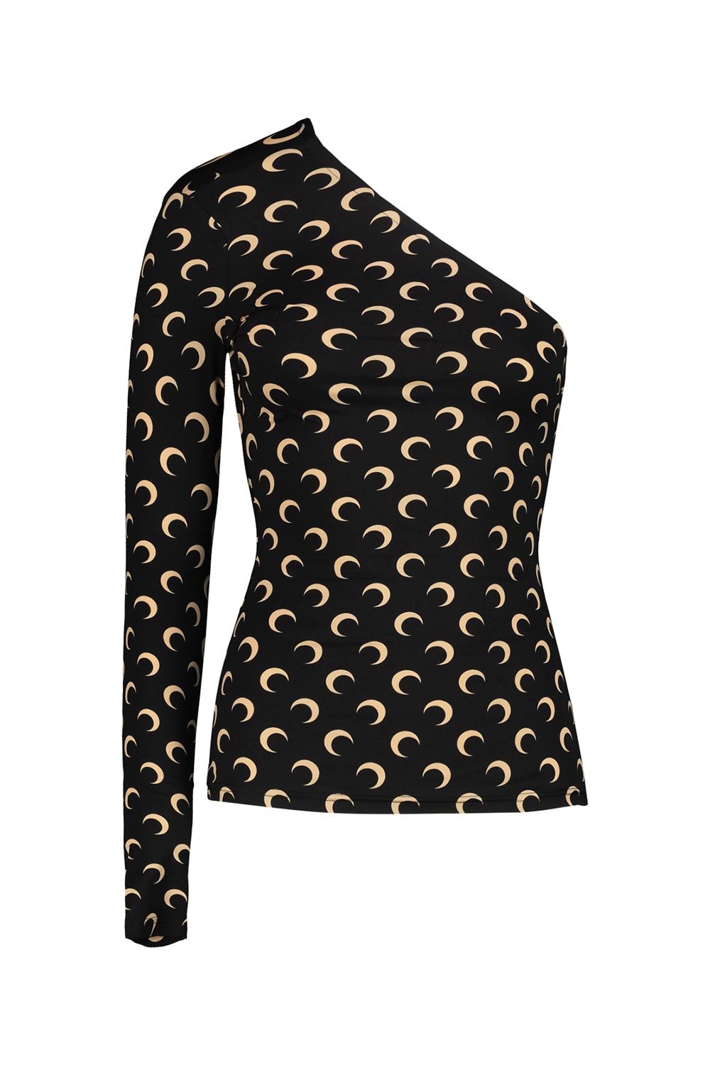 Marine Serre Moon Jersey Asymmetric Top In Multi