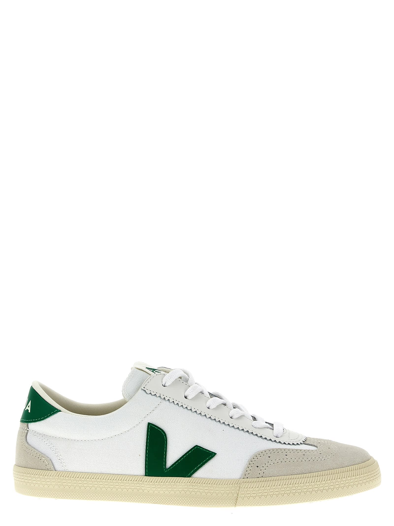 Shop Veja Volley Sneakers In Green