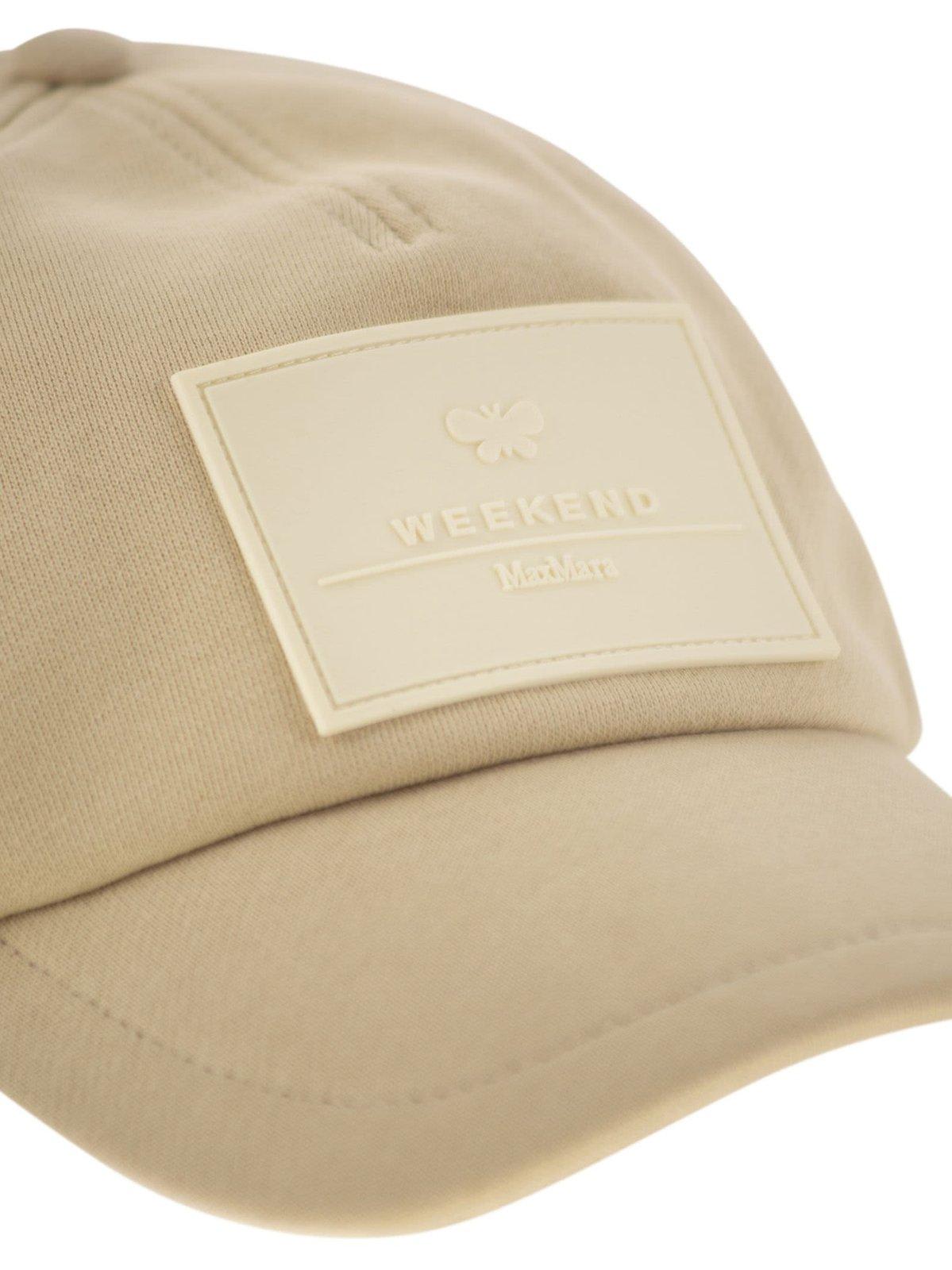 Weekend Max Mara Alloro Plush Baseball Cap In Neutral