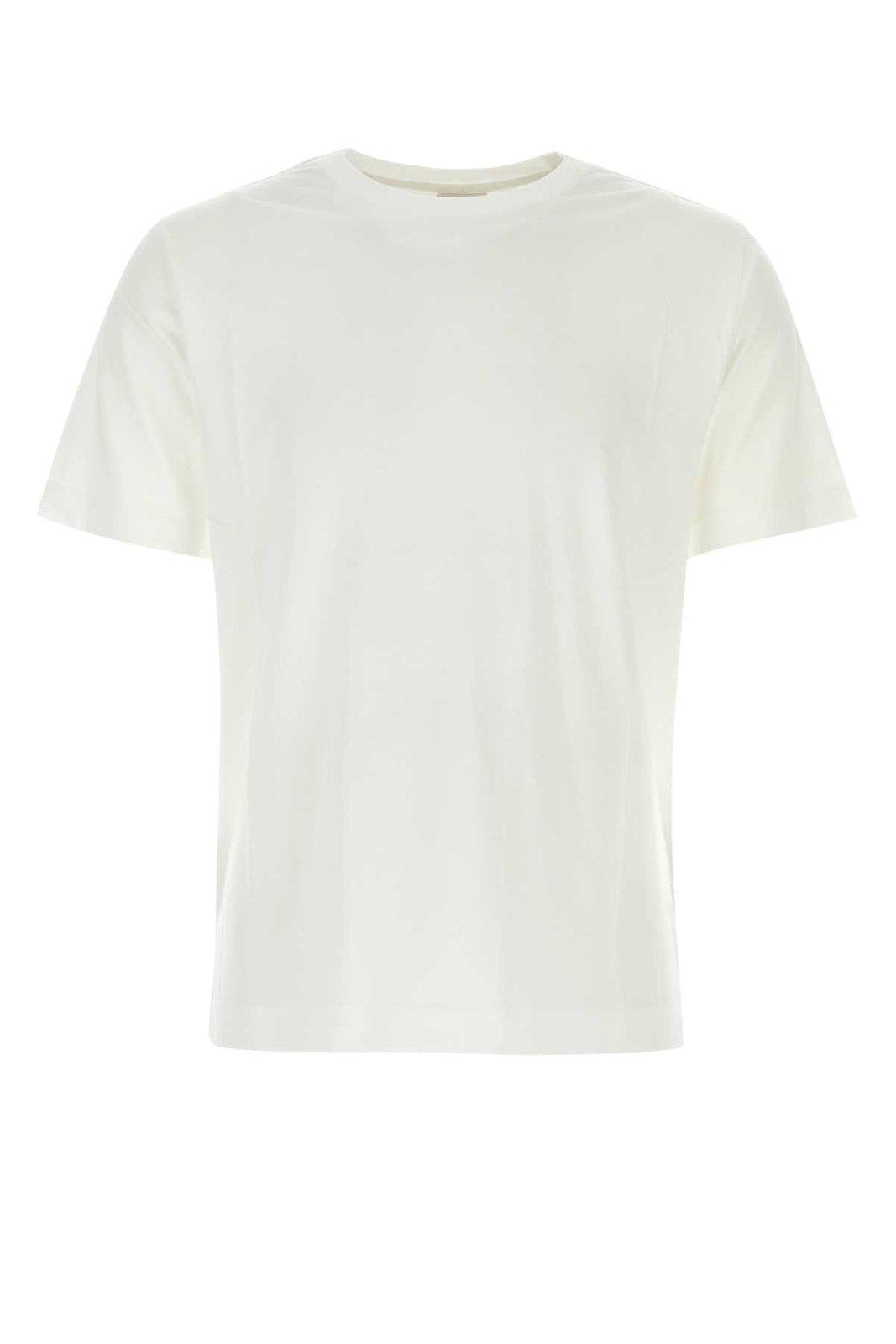 Shop Dries Van Noten Short Sleeved Crewneck T-shirt In Bianco