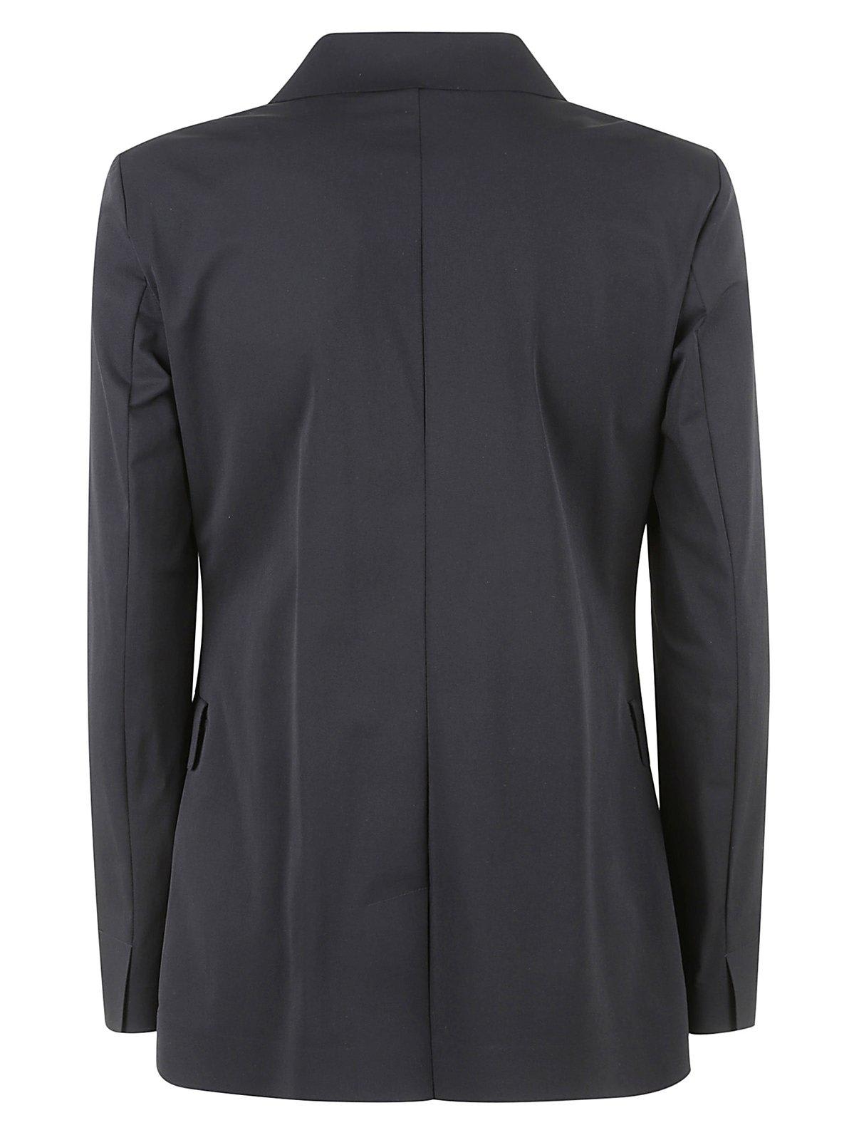 Shop Max Mara Single-breasted Long-sleeved Jacket In Nero