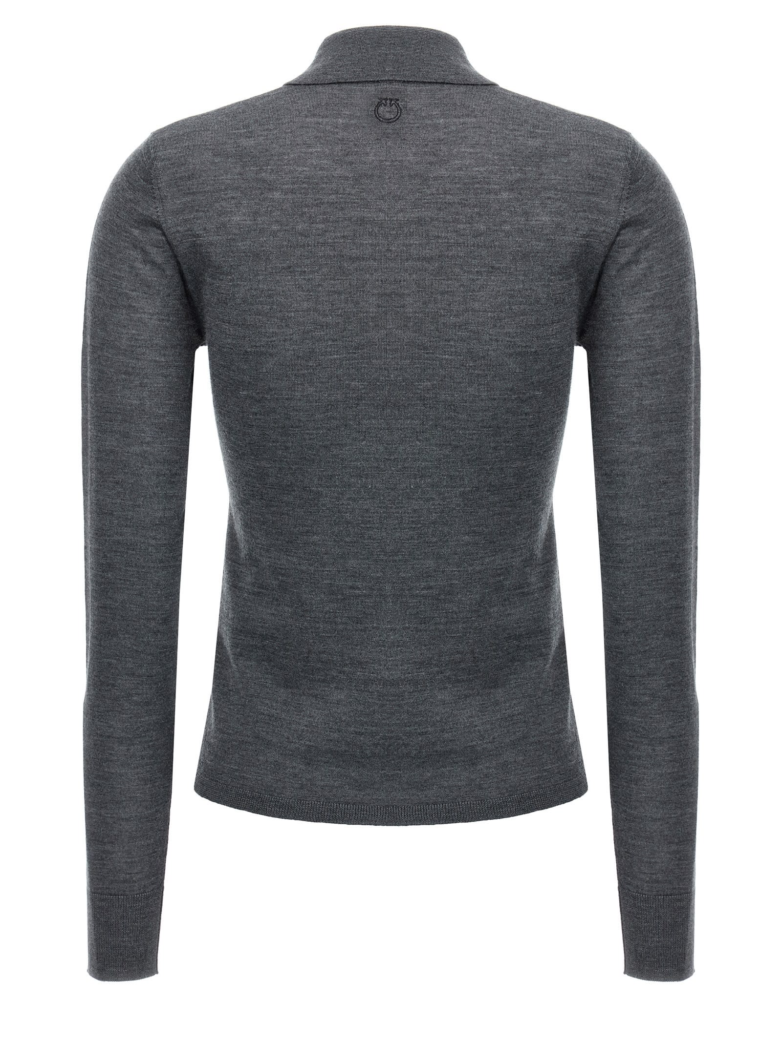 Shop Pinko Liquoroso Polo Shirt In Gray