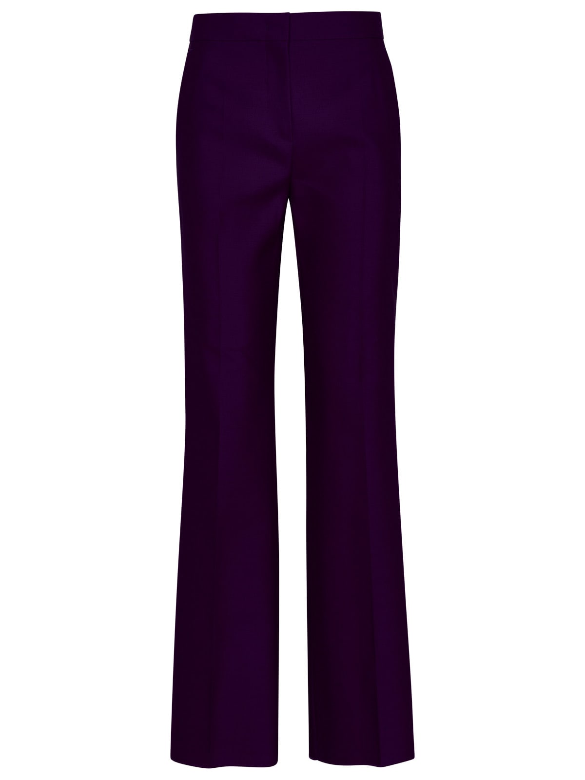 Max Mara Purple Wool Blend Zelia Pants In Purple