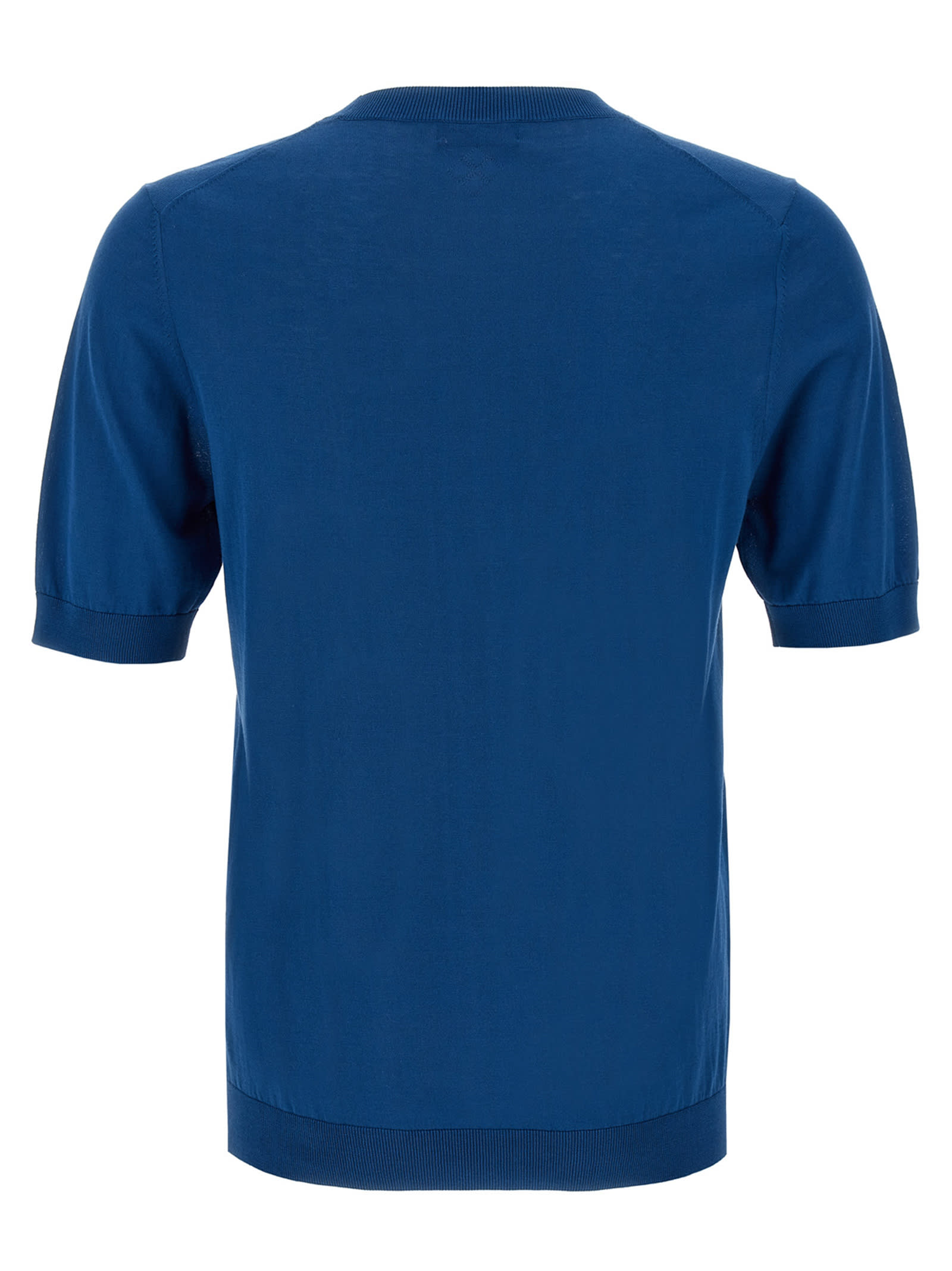 Ballantyne R Neck Sweaters And Cardigans In Blue