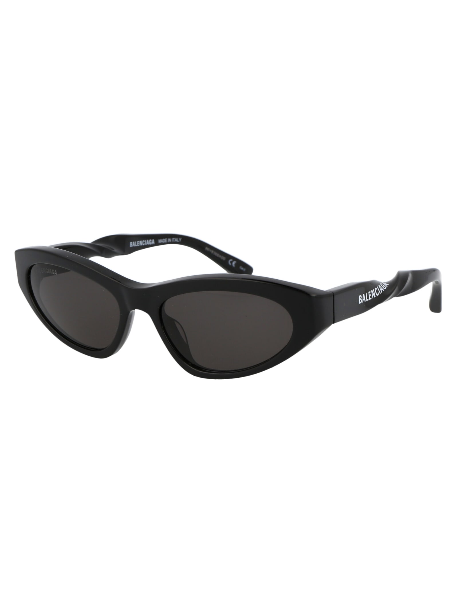 Shop Balenciaga Bb0207s Sunglasses In 001 Black Black Grey