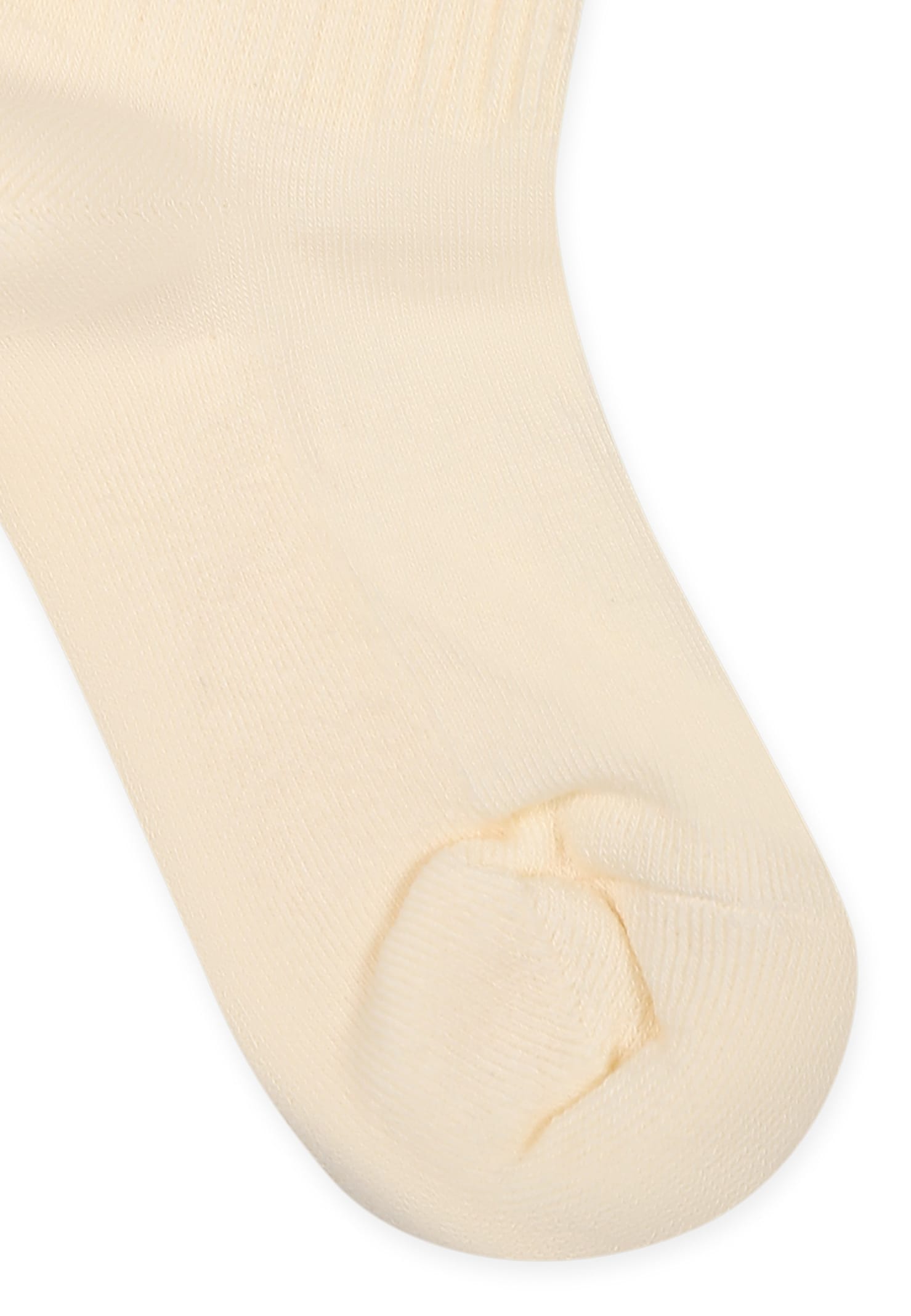 Shop Msgm Ivory Socks For Kids With Logo