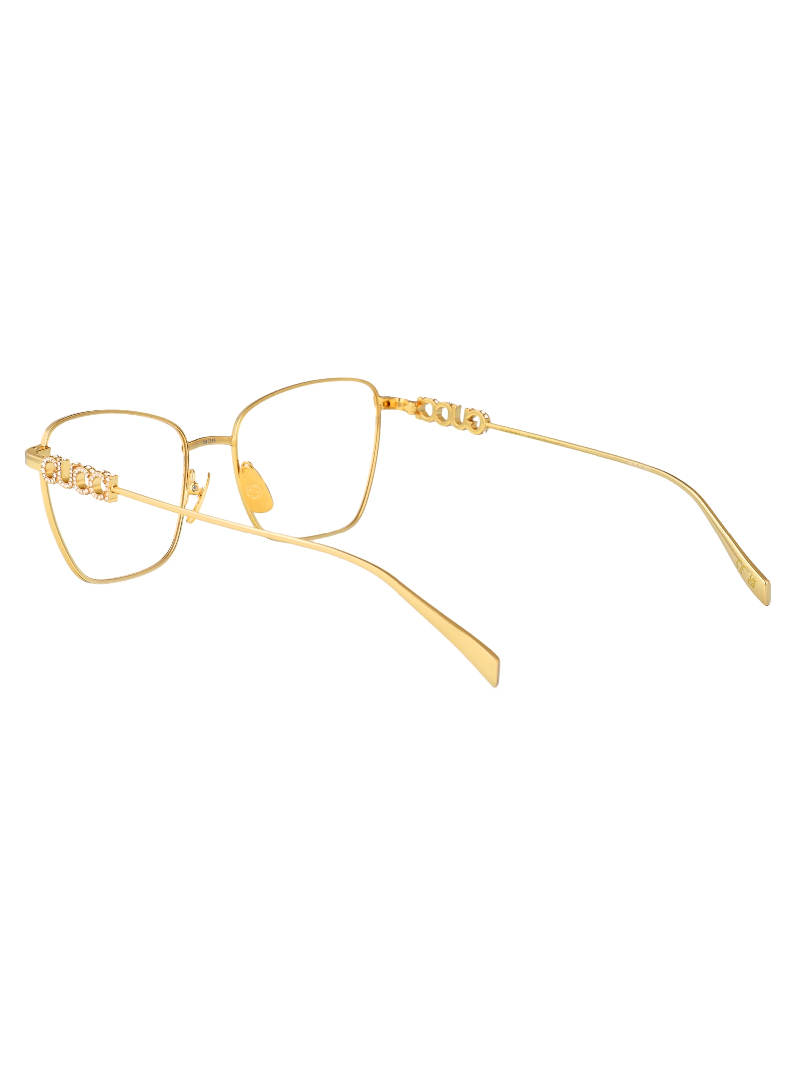 Gucci Gg1807o Glasses In Gold