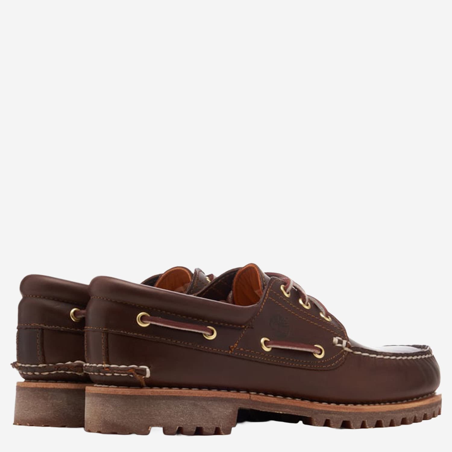 Timberland Authentic 3-eye Leather Loafers In Brown
