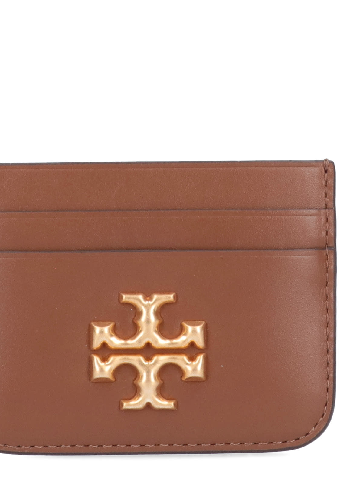 Shop Tory Burch Eleanor Card Holder In Brown