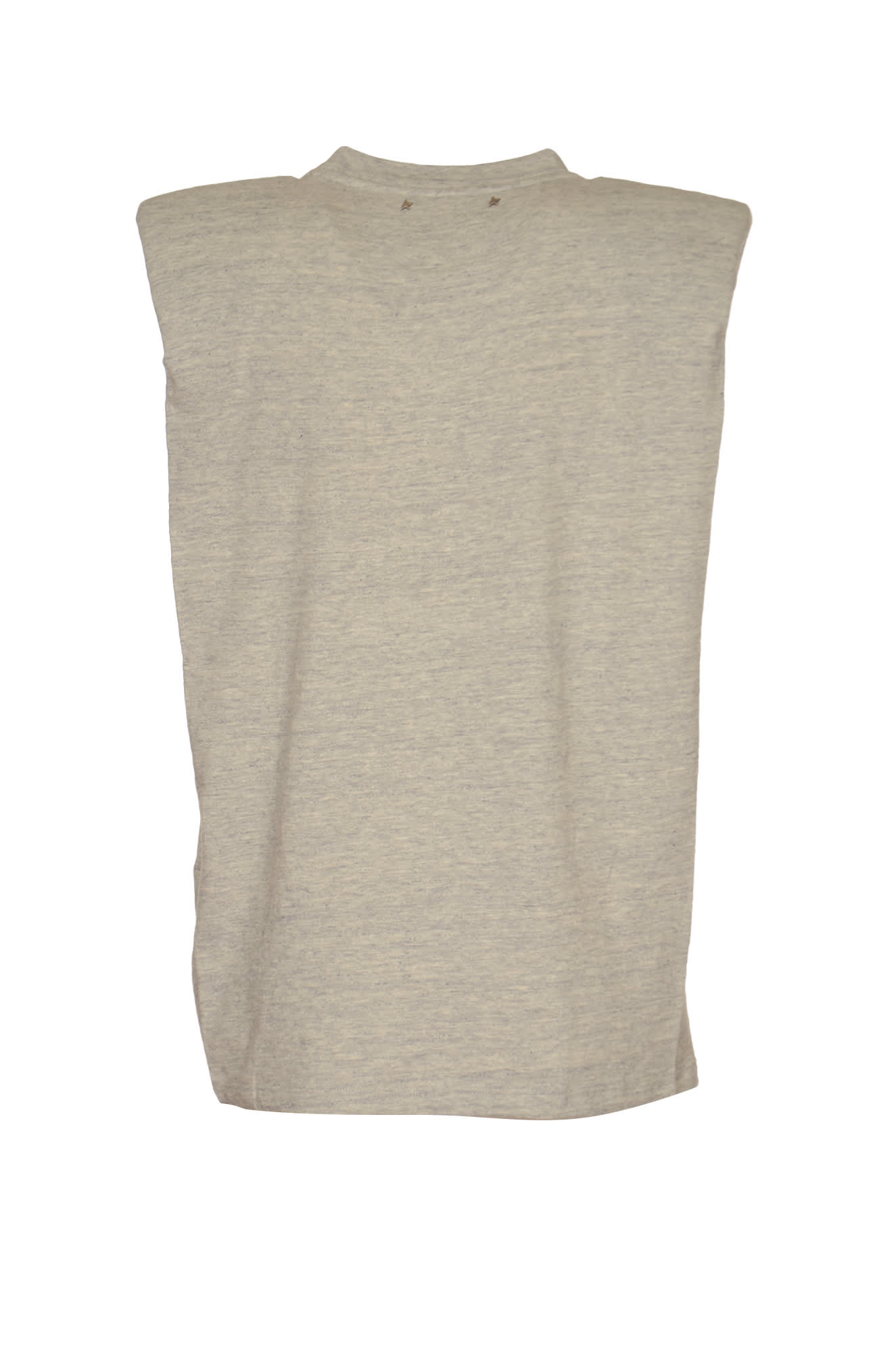 Shop Golden Goose Israel Sleeveless T-shirt In Melange Grey