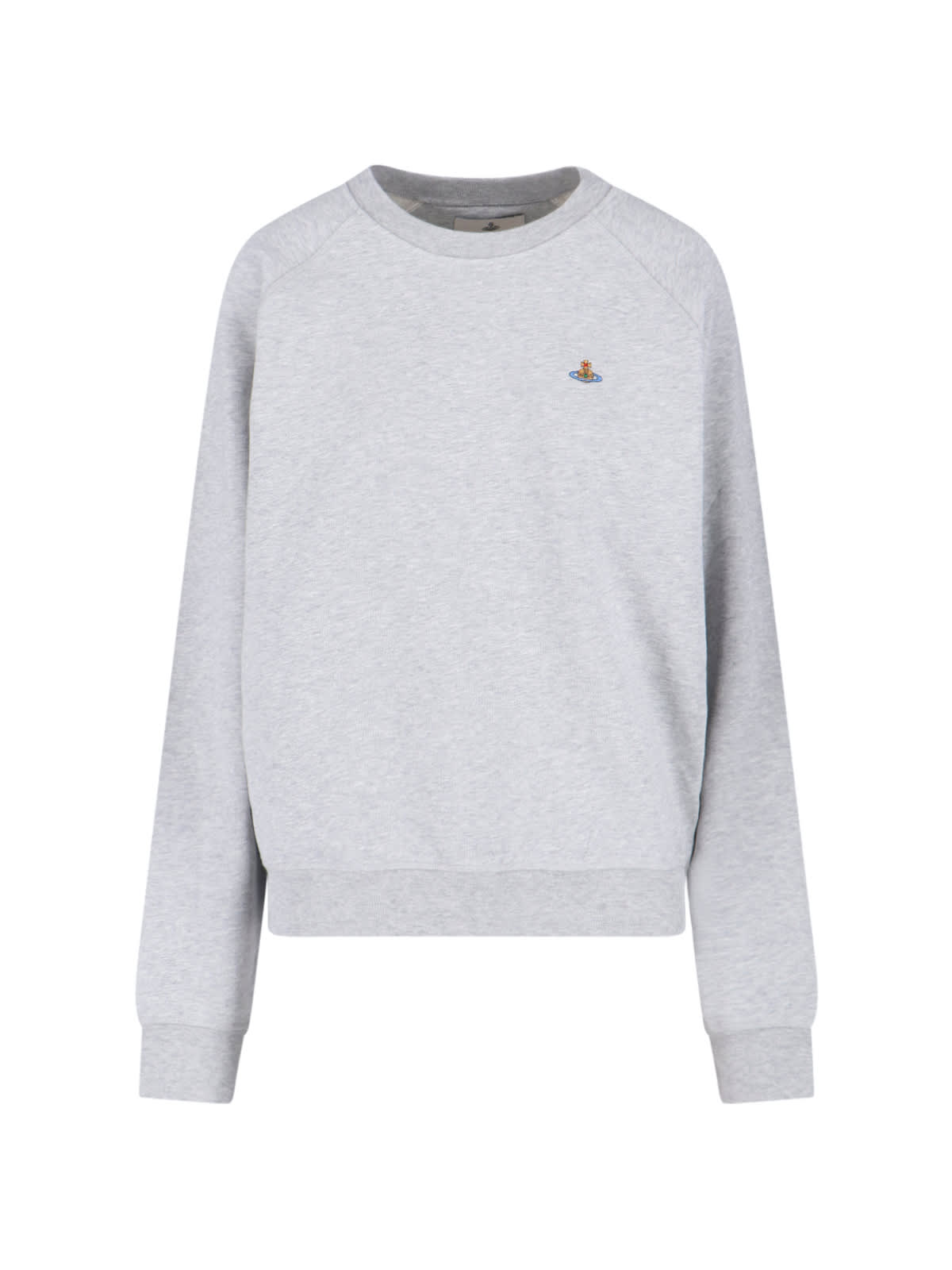 Vivienne Westwood Orb-embroidery Wool Sweater In Gray