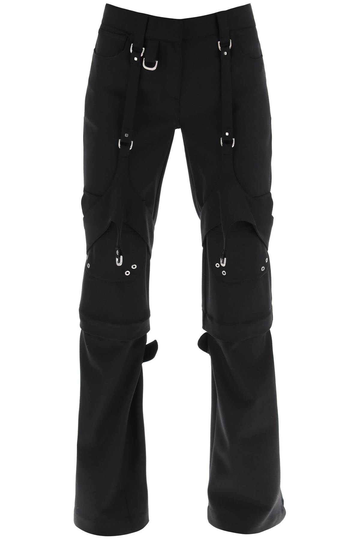 Shop Off-white Cargo Pants In Wool Blend In Black No Color (black)