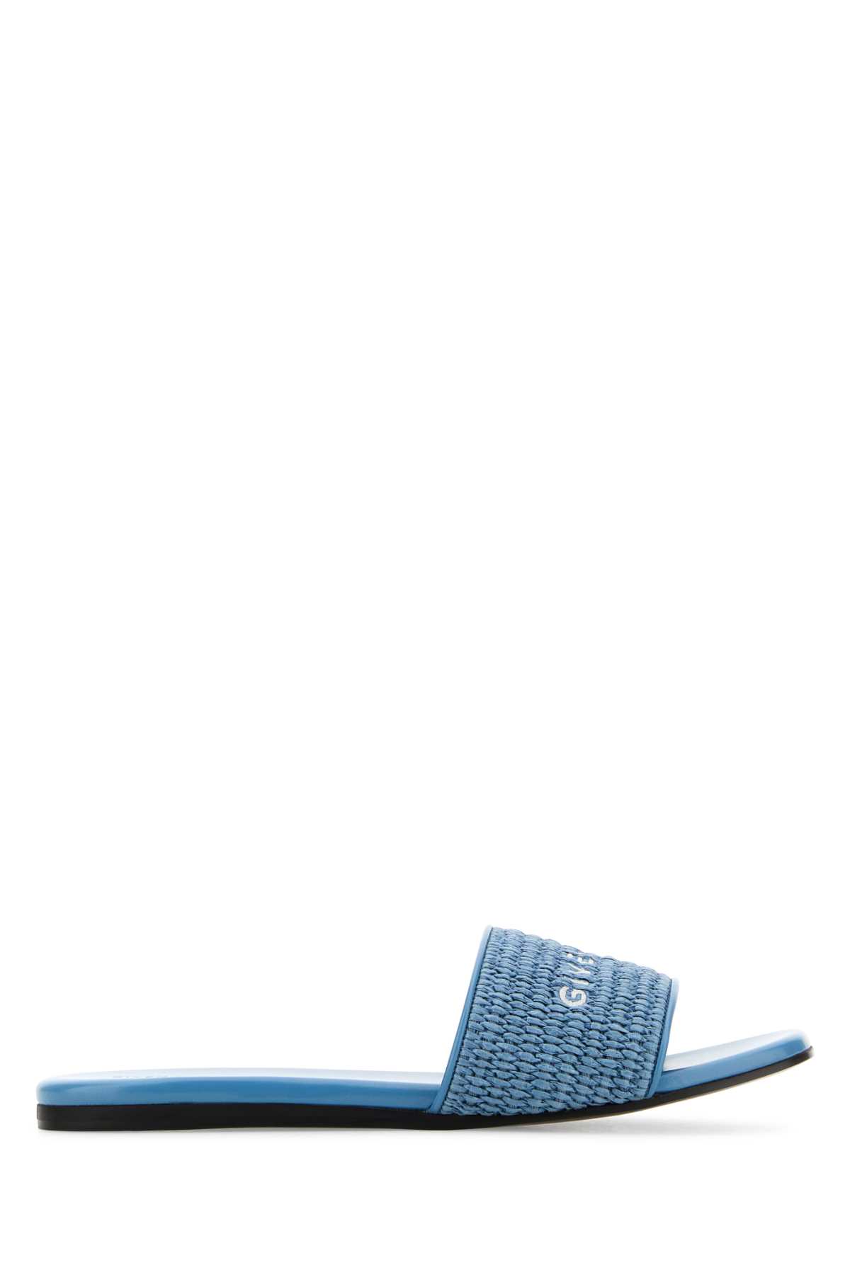 Denim Blue Raffia 4g Slippers