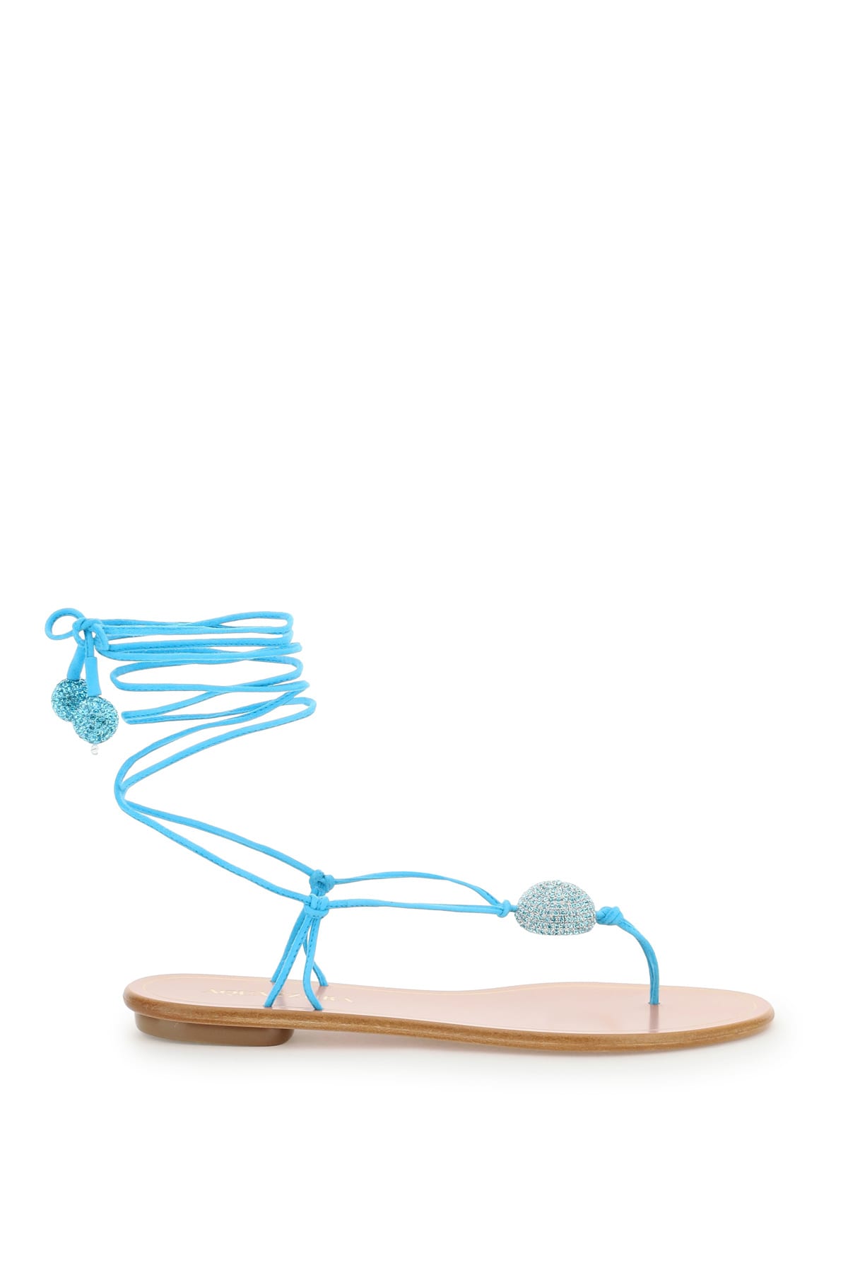 AQUAZZURA JACKIE FLAT SANDALS,11902412