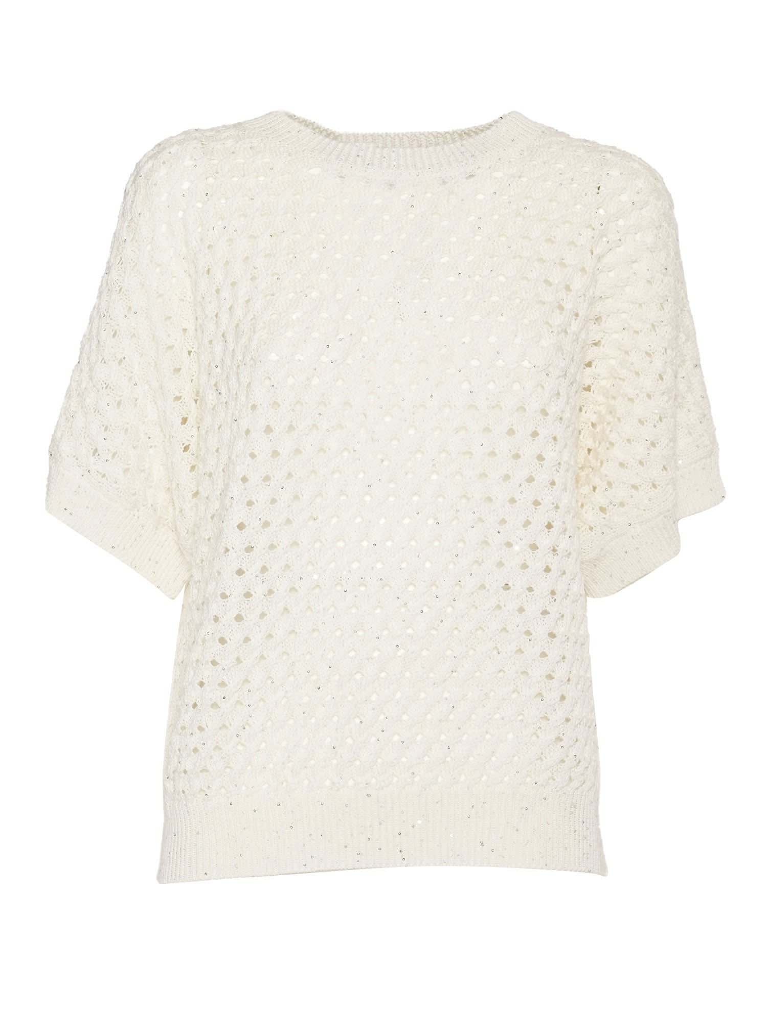 Peserico Knitted Jumper In White