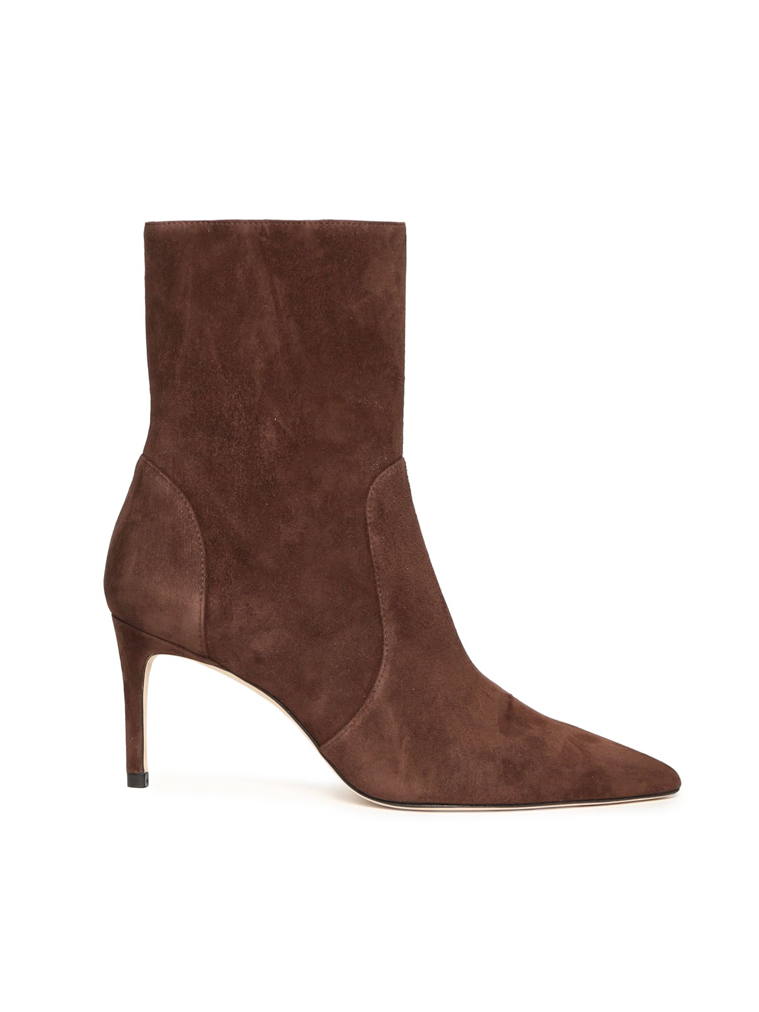 Stuart Weitzman Stuart Power Suede Ankle Boot In Brown