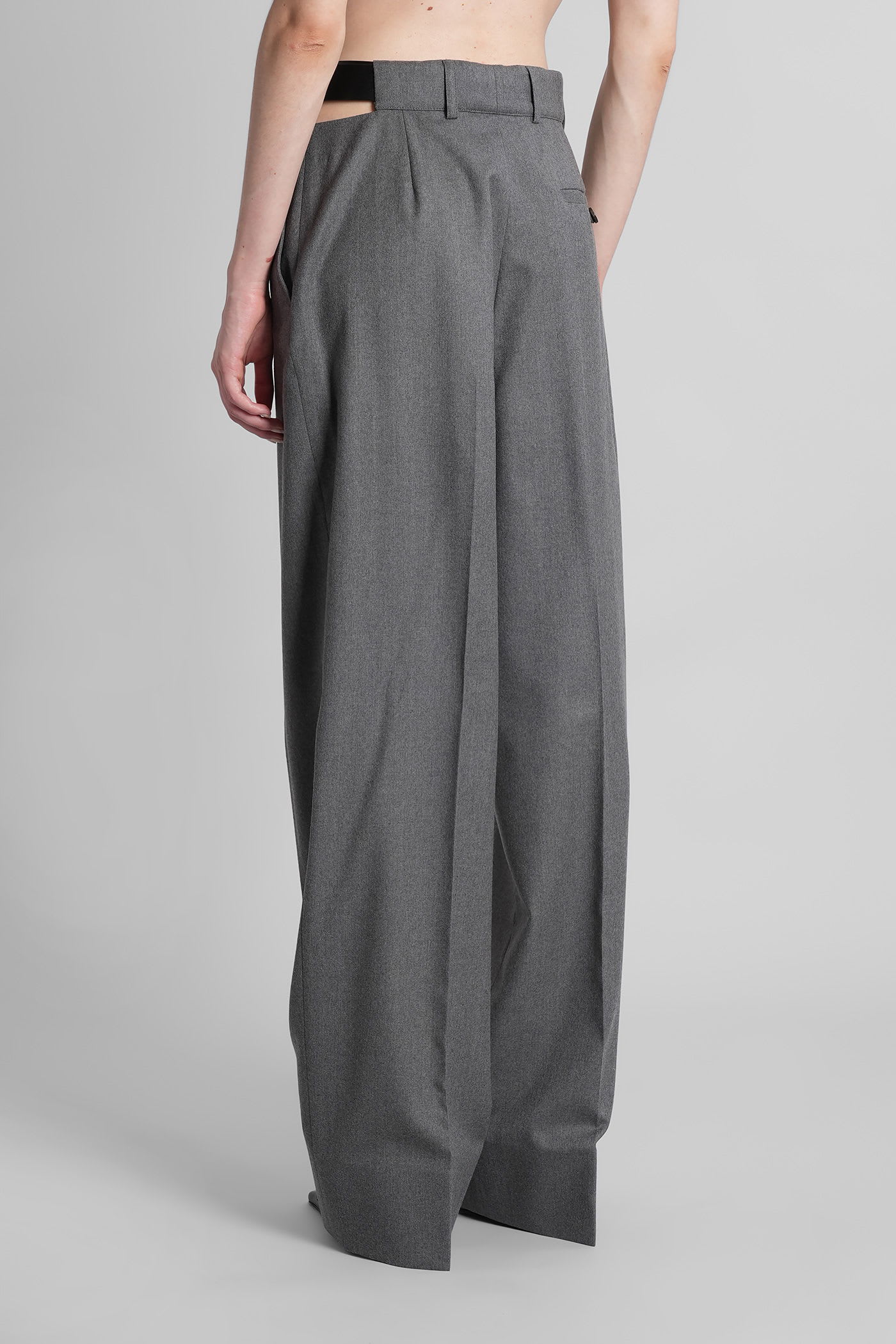 Stella Mccartney Pants In Grey Polyester In Gray