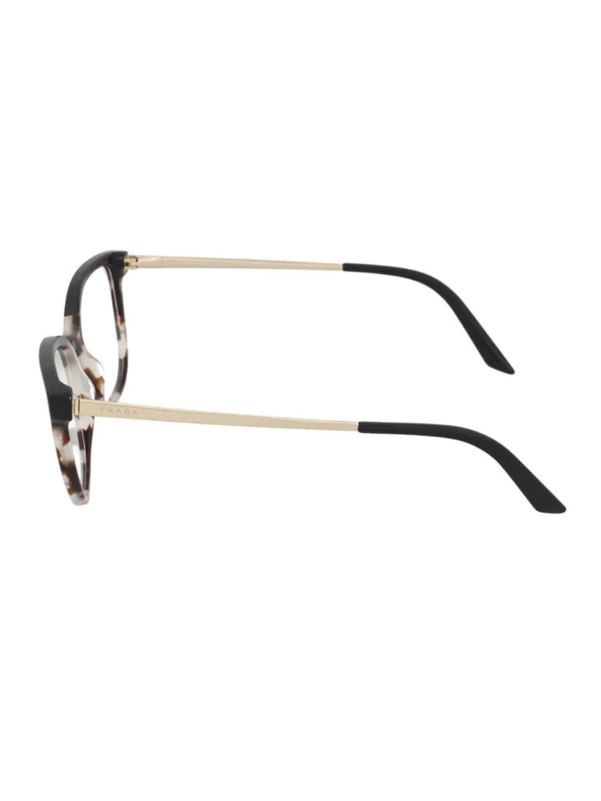 Shop Prada Cat-eye Frame Glasses In 3981o1