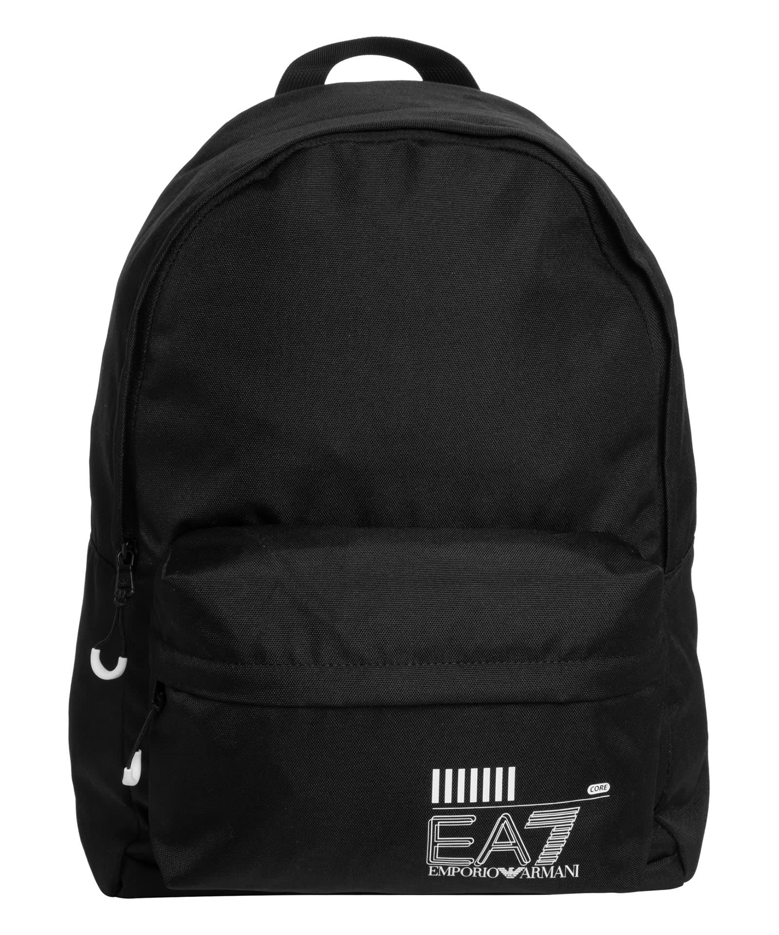 Shop Ea7 Backpack In Black