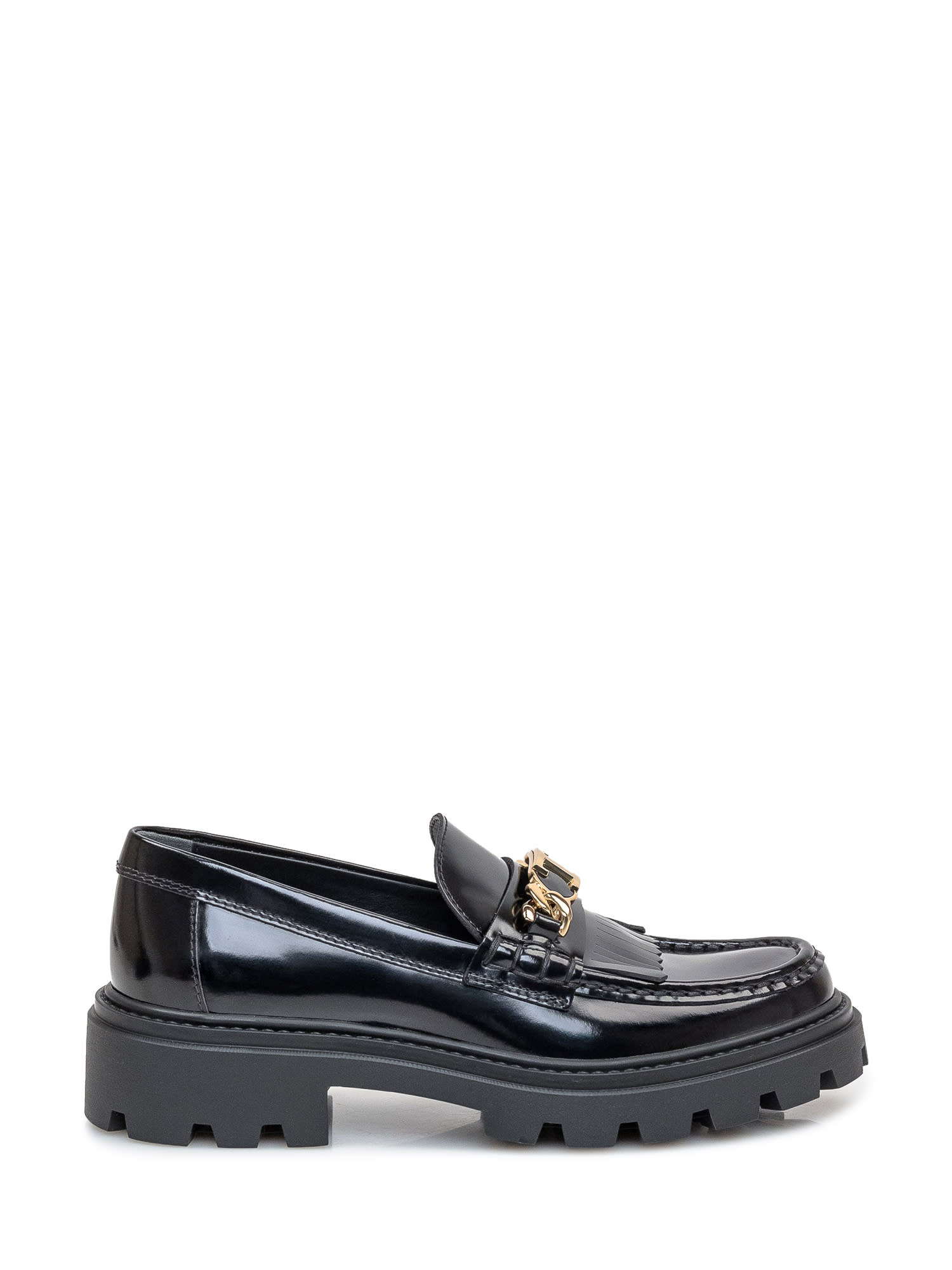 Shop Tod's Loafers In Nero