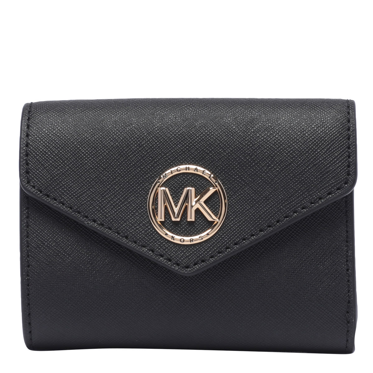Shop Michael Michael Kors Greenwich Wallet In Black