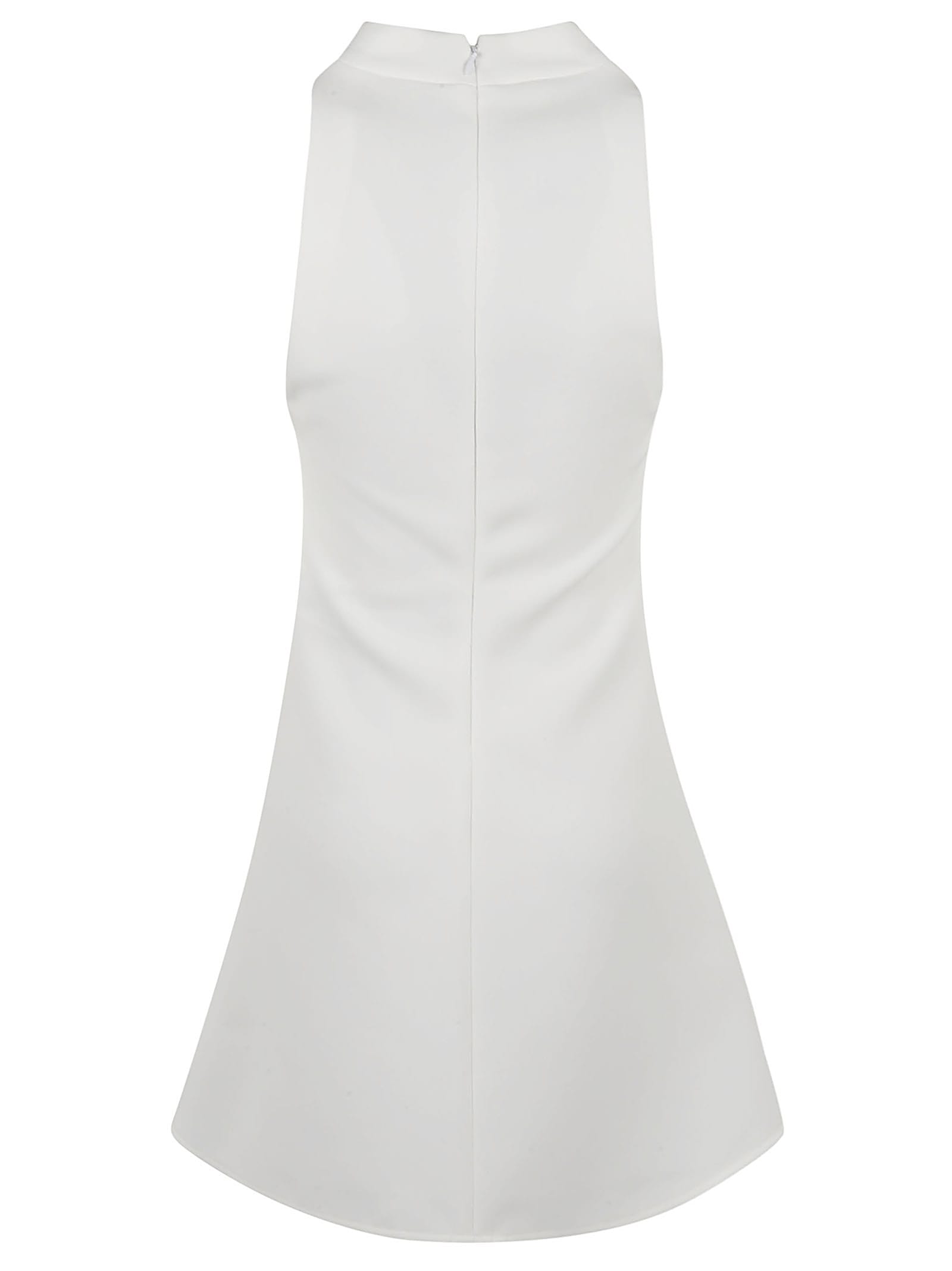 Shop Courrèges Sleeveless Short Dress In Heritage White