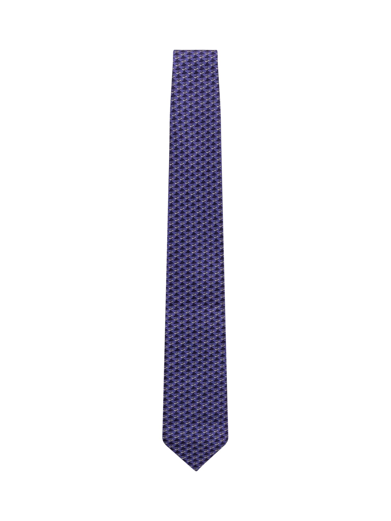 Shop Zegna Tie In Darkblue