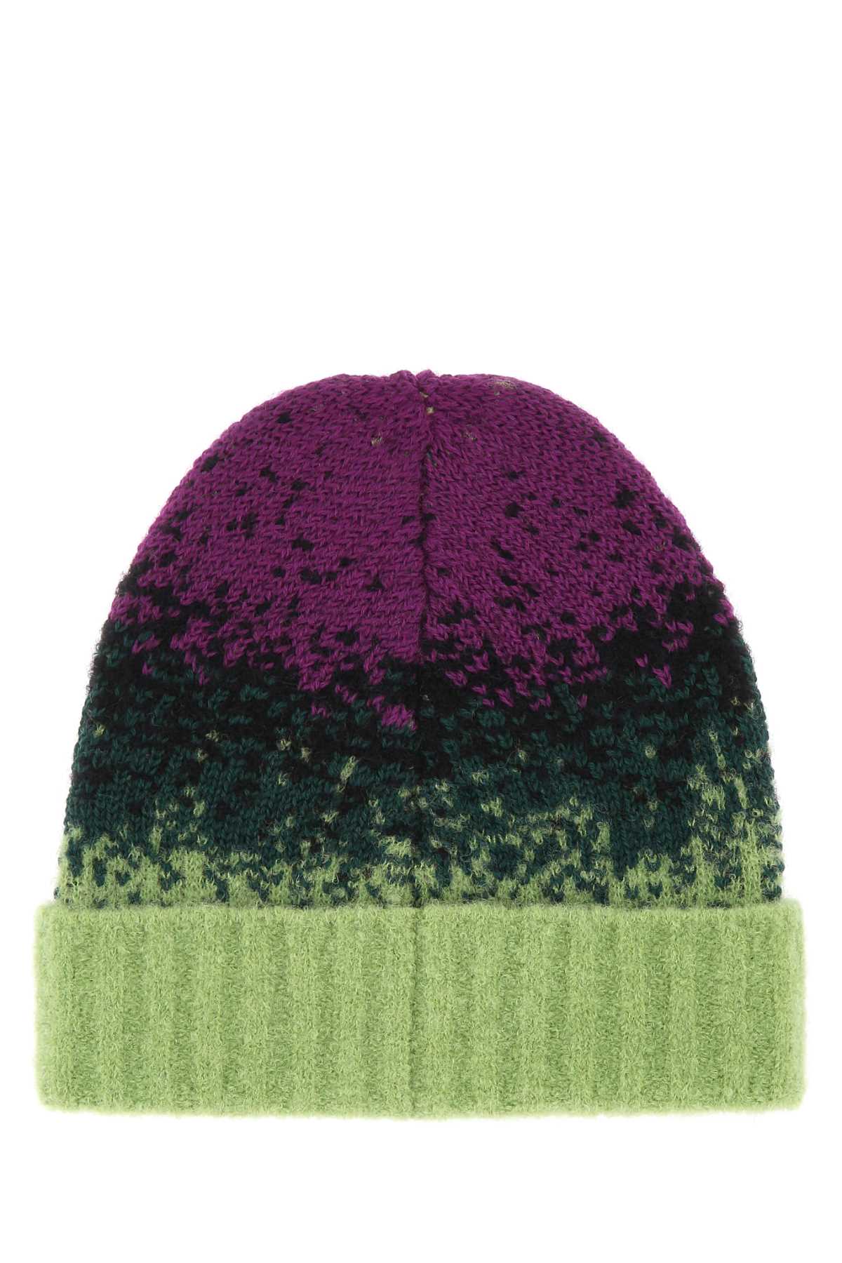 Y/project Multicolor Stretch Wool Blend Beanie Hat In Greyelgre