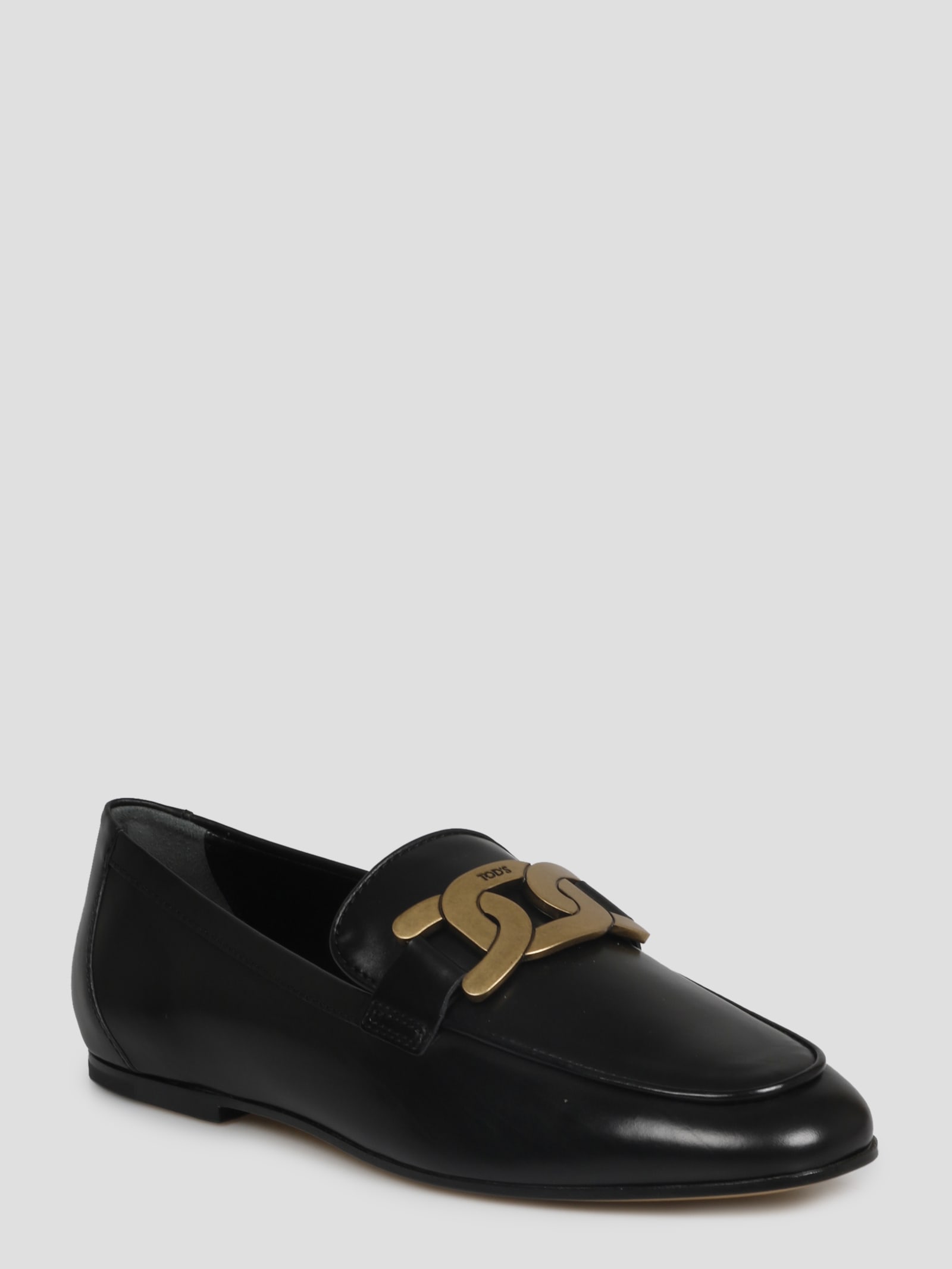 Shop Tod's Kate Loafers In Black