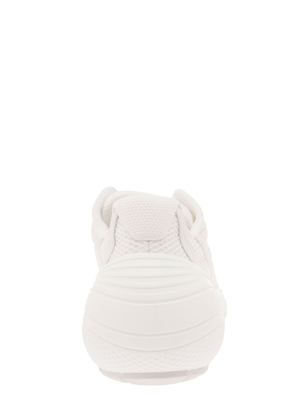 Shop Givenchy Tk-mx White Low Top Sneakers With Side Logo Print In Mesh And Faux Leather Man