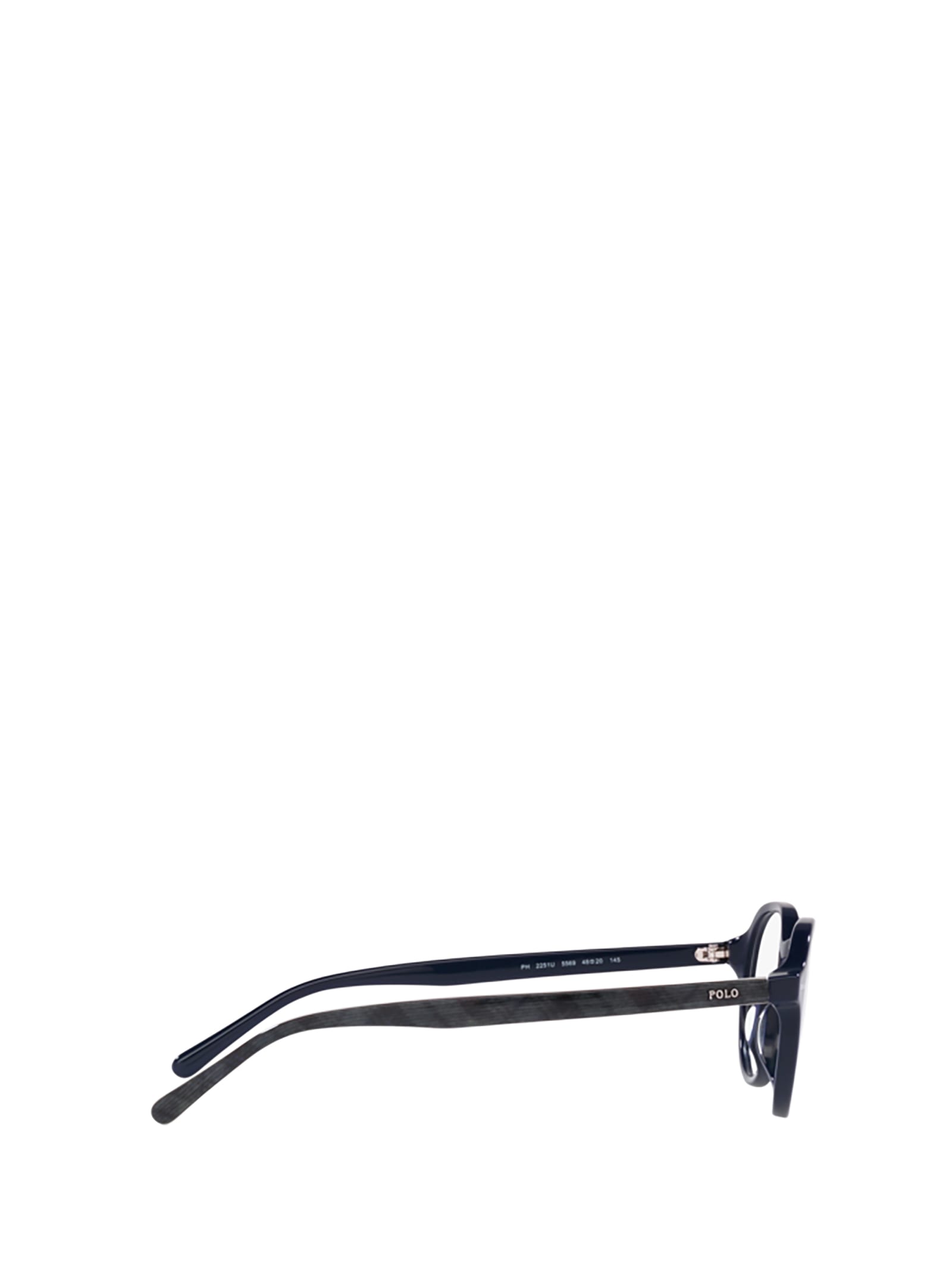 Shop Polo Ralph Lauren Ph2251u Shiny Navy Blue Glasses
