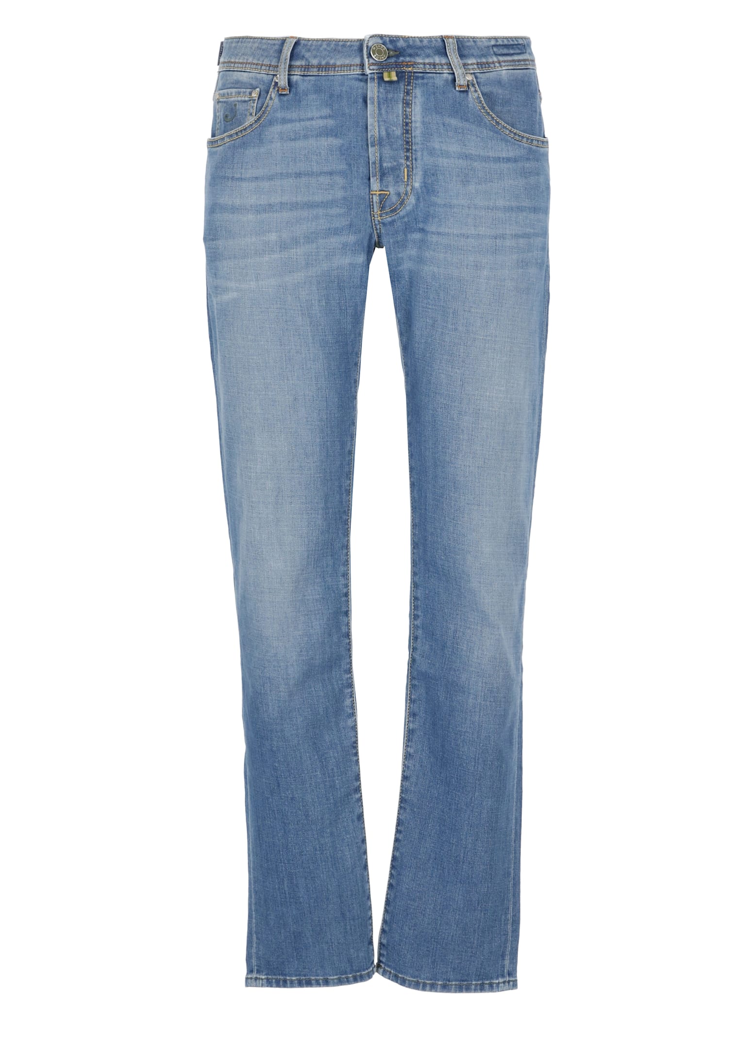 Shop Jacob Cohen Nick Slim Jeans In Blue